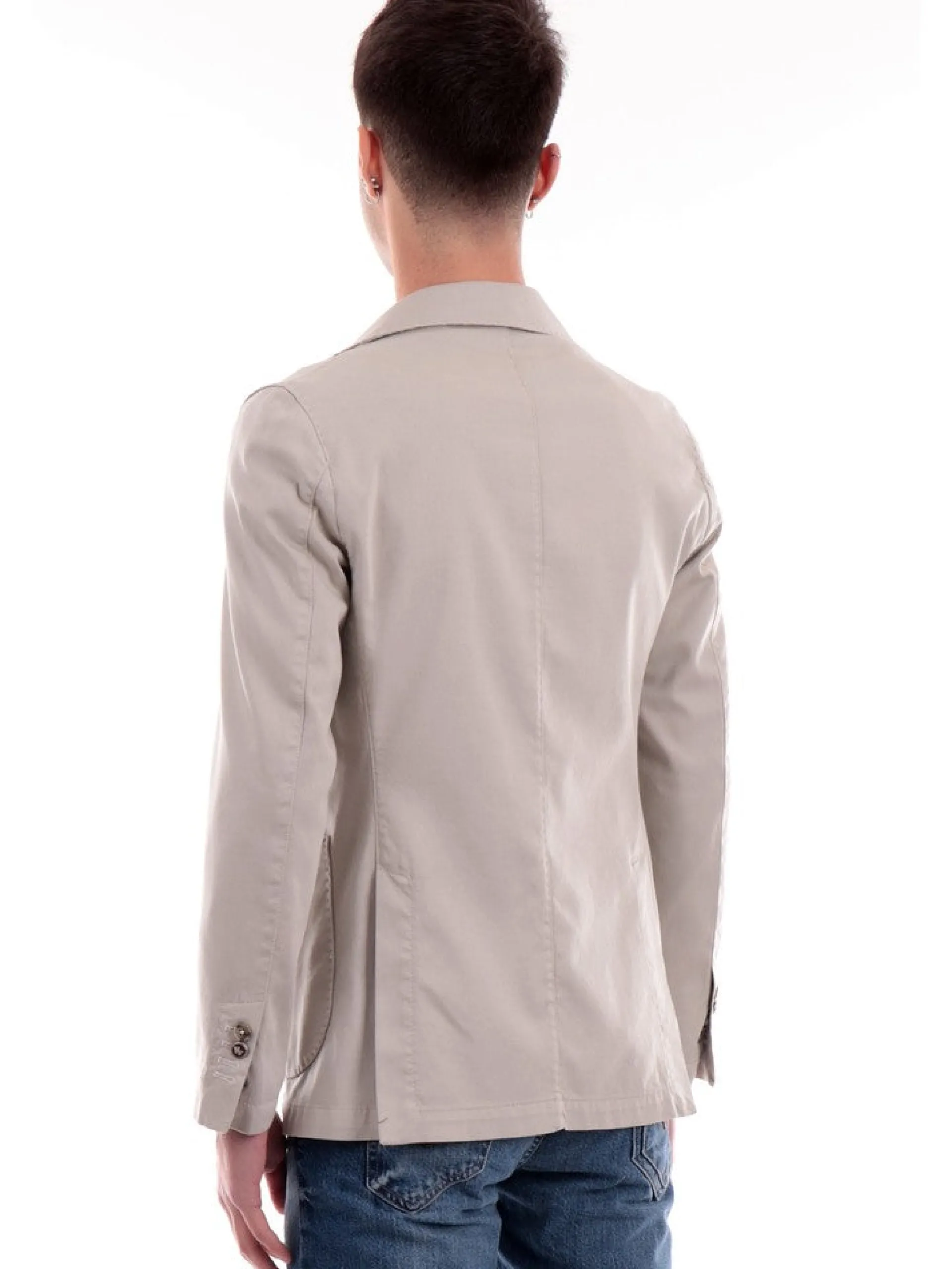MULISH Giacche*Giacca beige da uomo Cotone JUVR7002