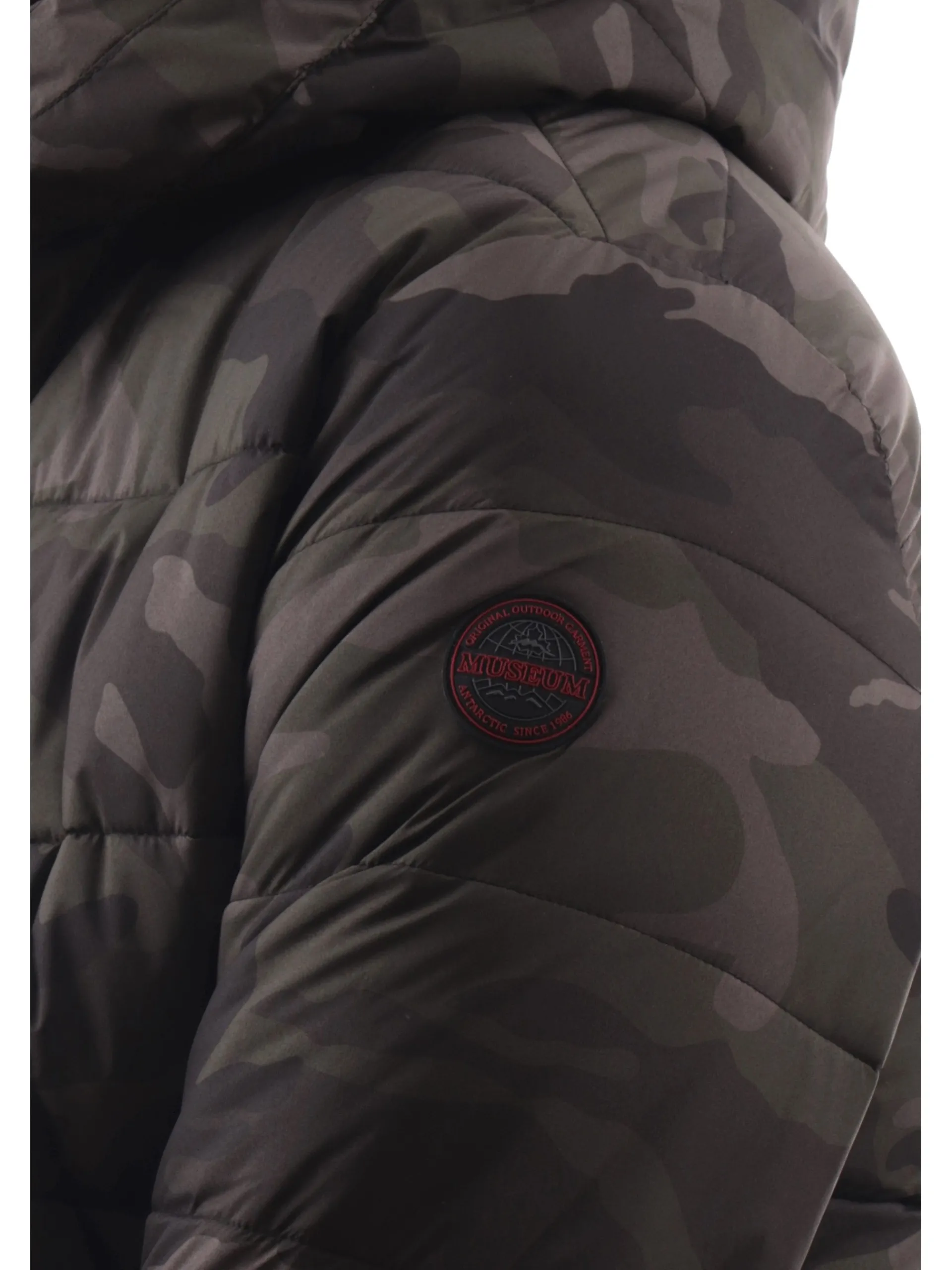 MUSEUM Giubbini*Giacca camo da uomo interno nero Justin JA05PL966
