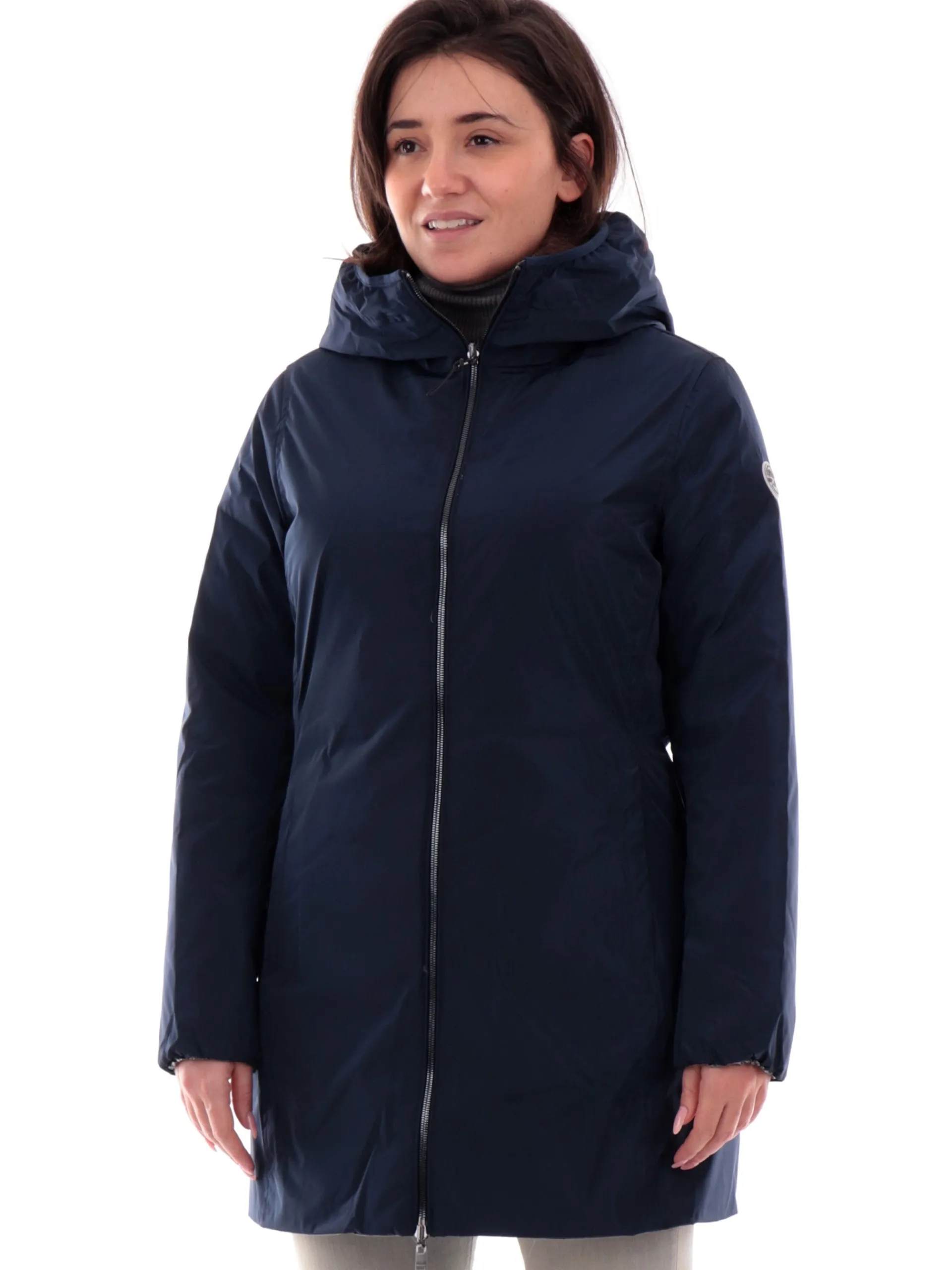 MUSEUM Giubbini*Giacca Daisy reversibile blu e argento da donna JA10NY890