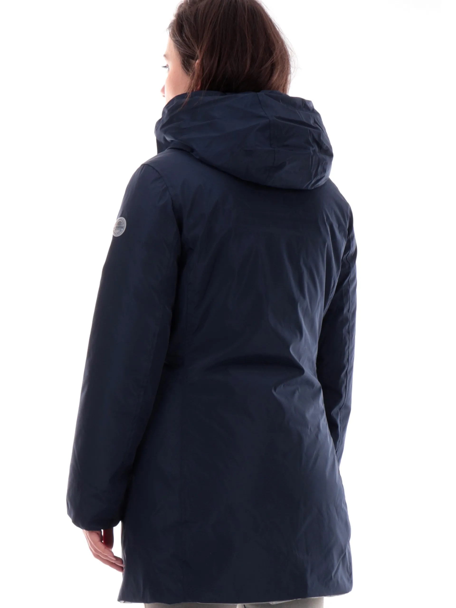 MUSEUM Giubbini*Giacca Daisy reversibile blu e argento da donna JA10NY890