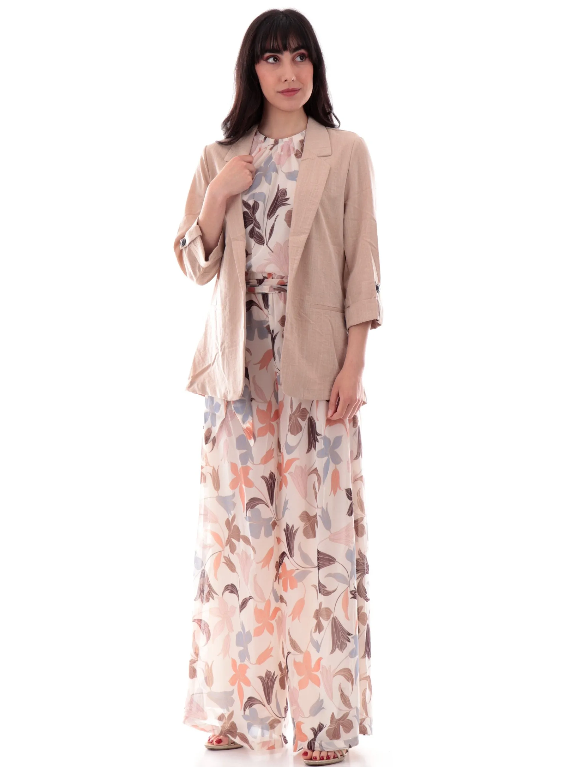 ONLY Giacche*Giacca marrone da donna aperta 15308084