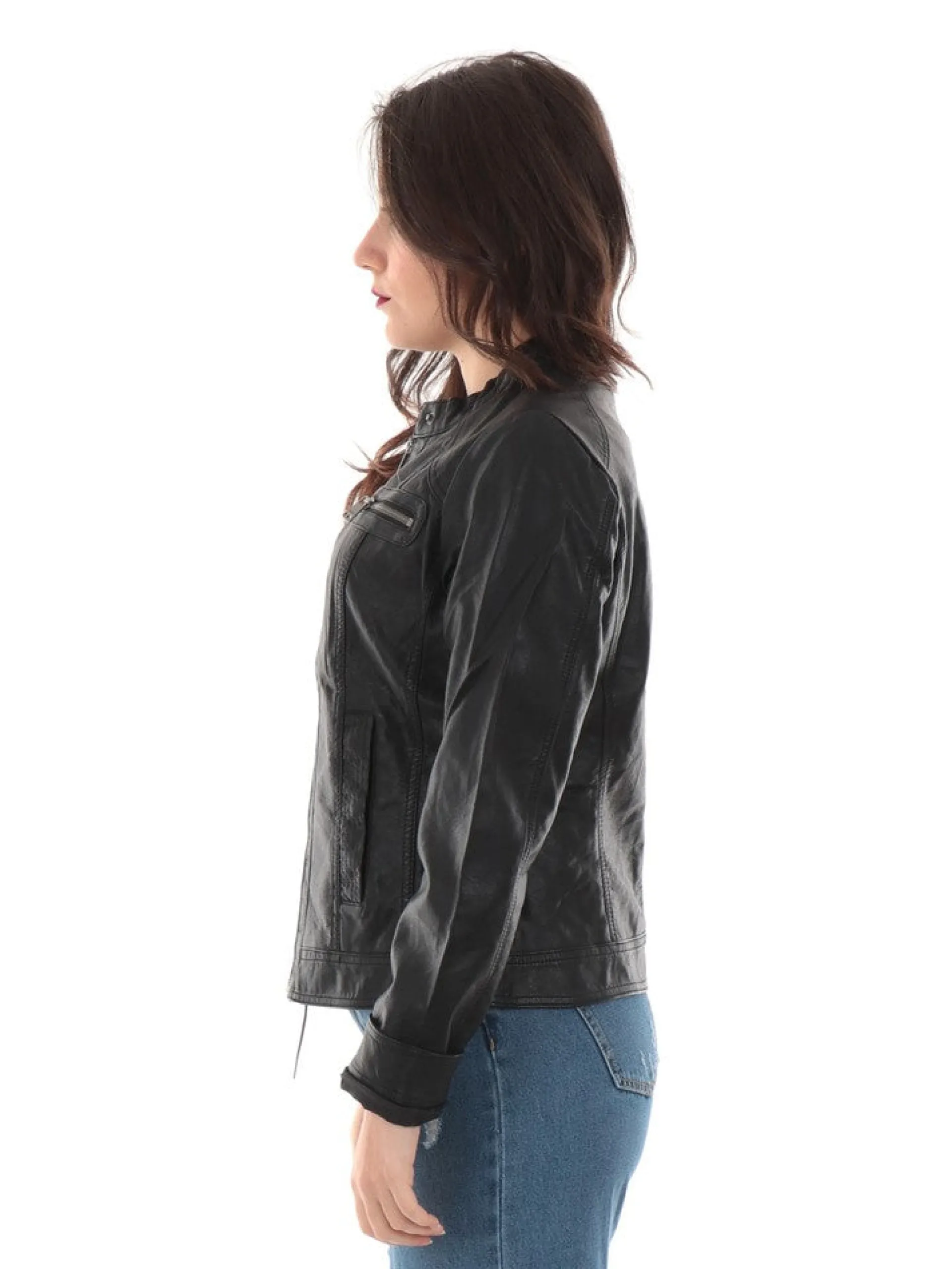 ONLY Giubbini*Giacca nera da donna Biker Bandit 15081400