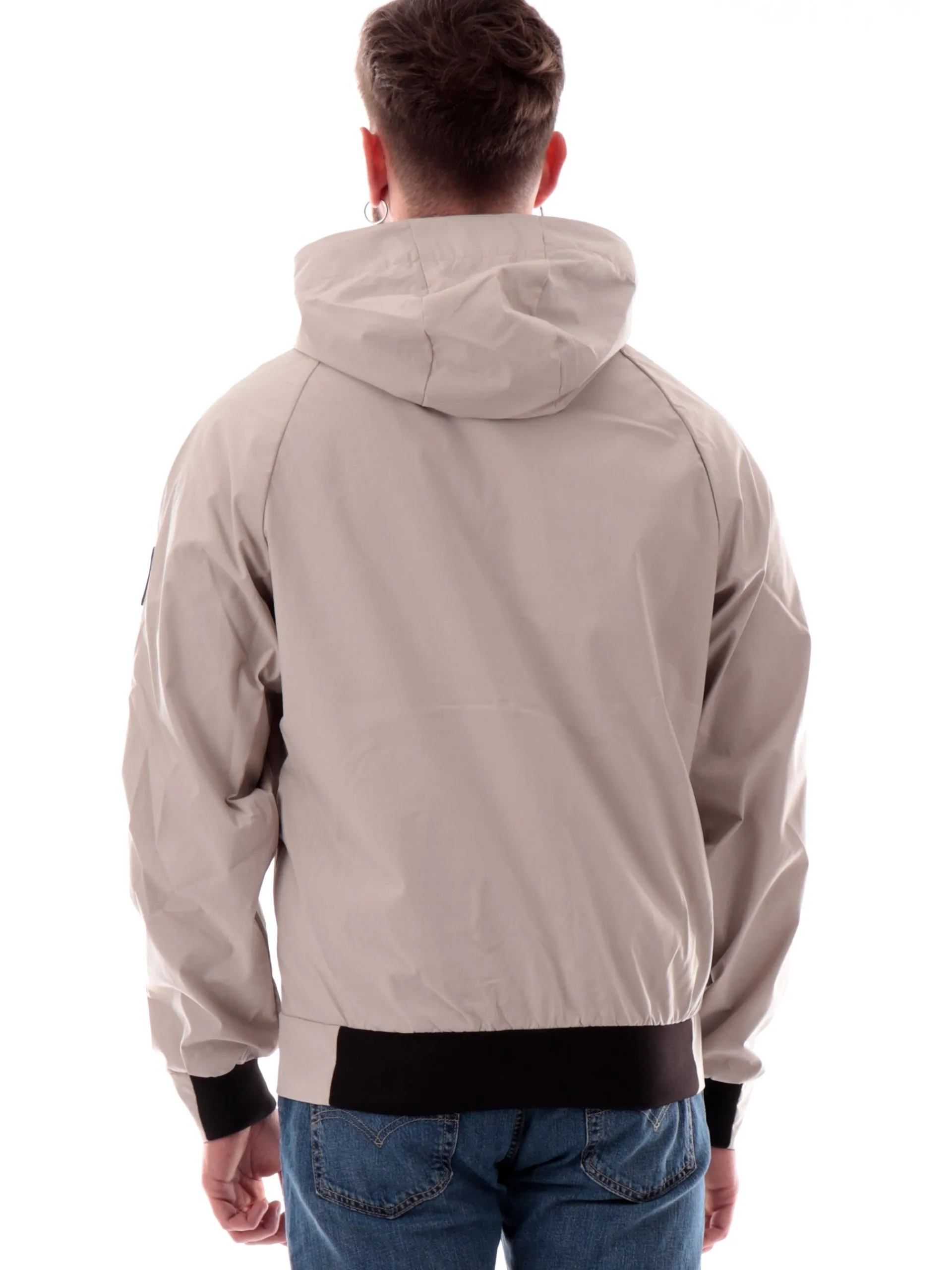 REFRIGIWEAR Giubbini*Giacca tessuto tecnico beige da uomo Speed G05718 A00081