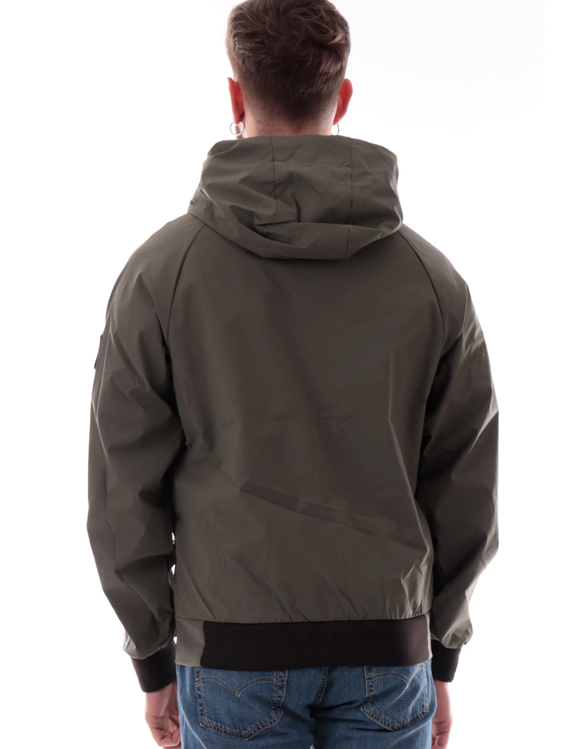REFRIGIWEAR Giubbini*Giacca tessuto tecnico verde militare da uomo Speed G05718