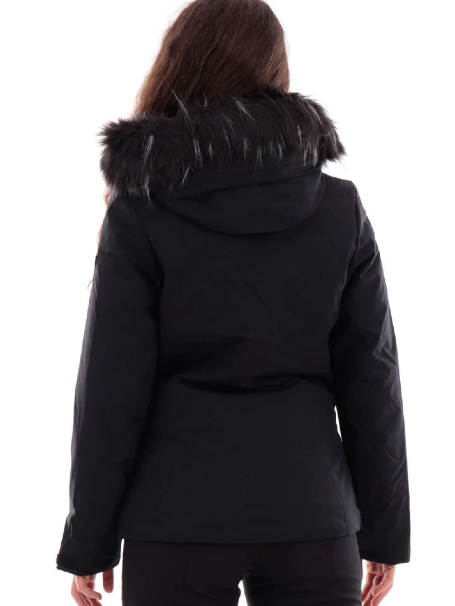 ASTROLABIO Abbigliamento|Giubbini*Giacca Sci nera da Donna con Cappuccio AB8ST34X2E