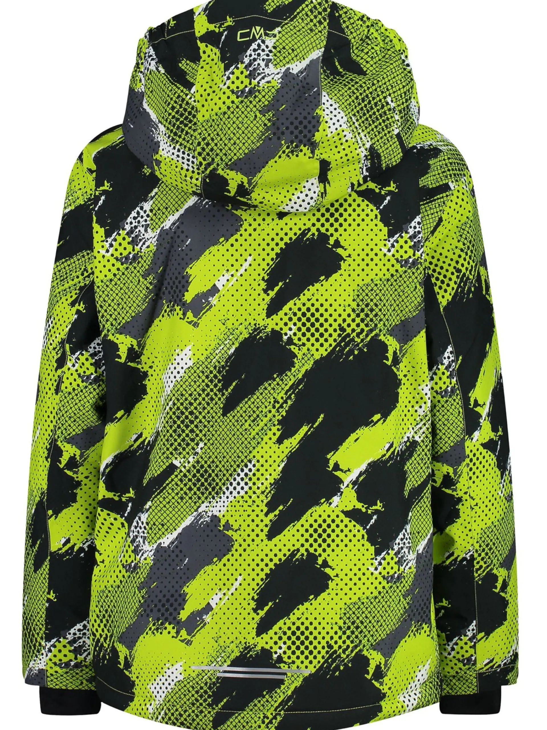 CMP Abbigliamento*Giacca Sci da bambino verde e nera con cappuccio 39W1924