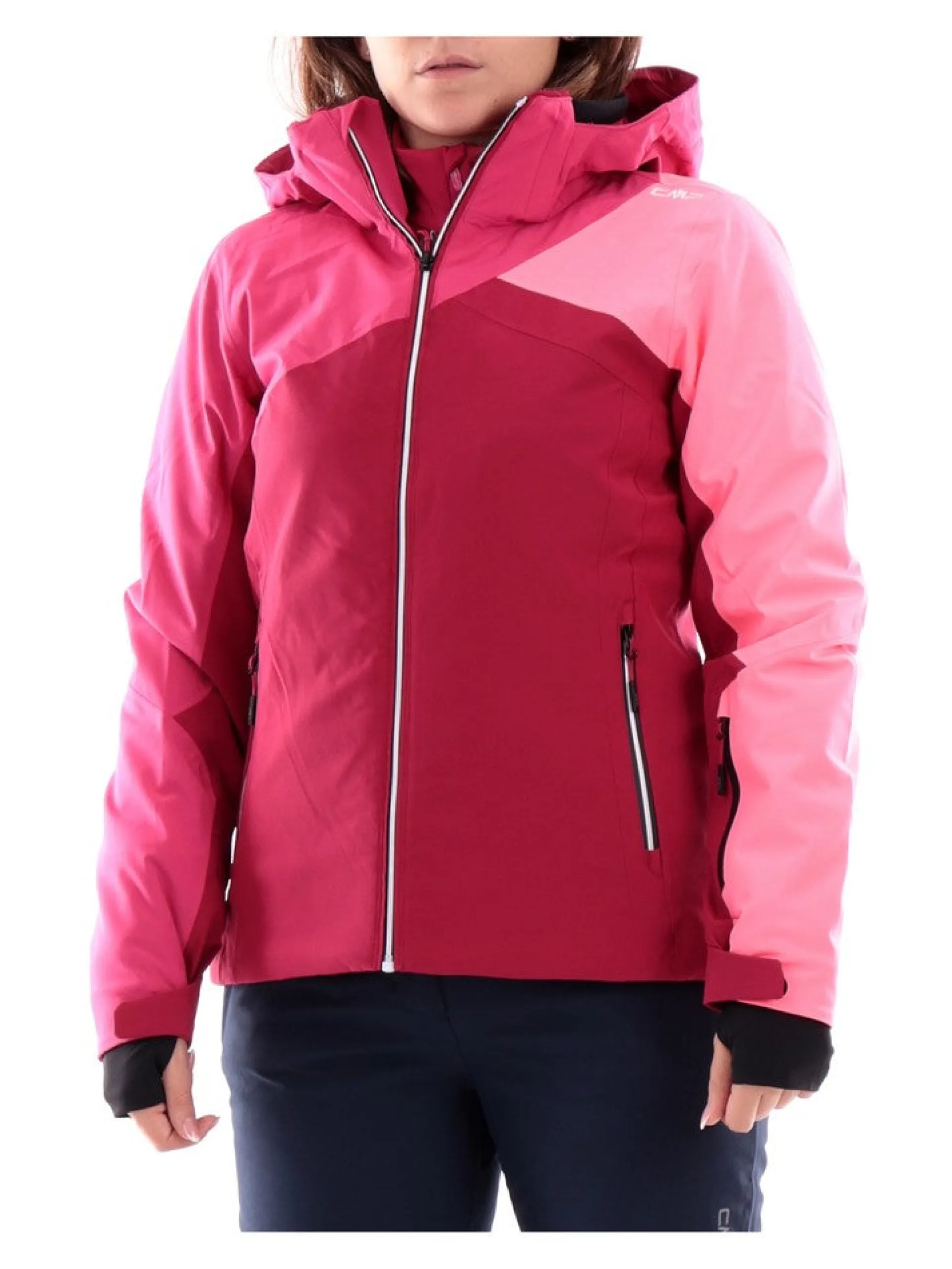 CMP Abbigliamento|Giubbini*Giacca sci fucsia da donna con inserto in pile interno 33W0656