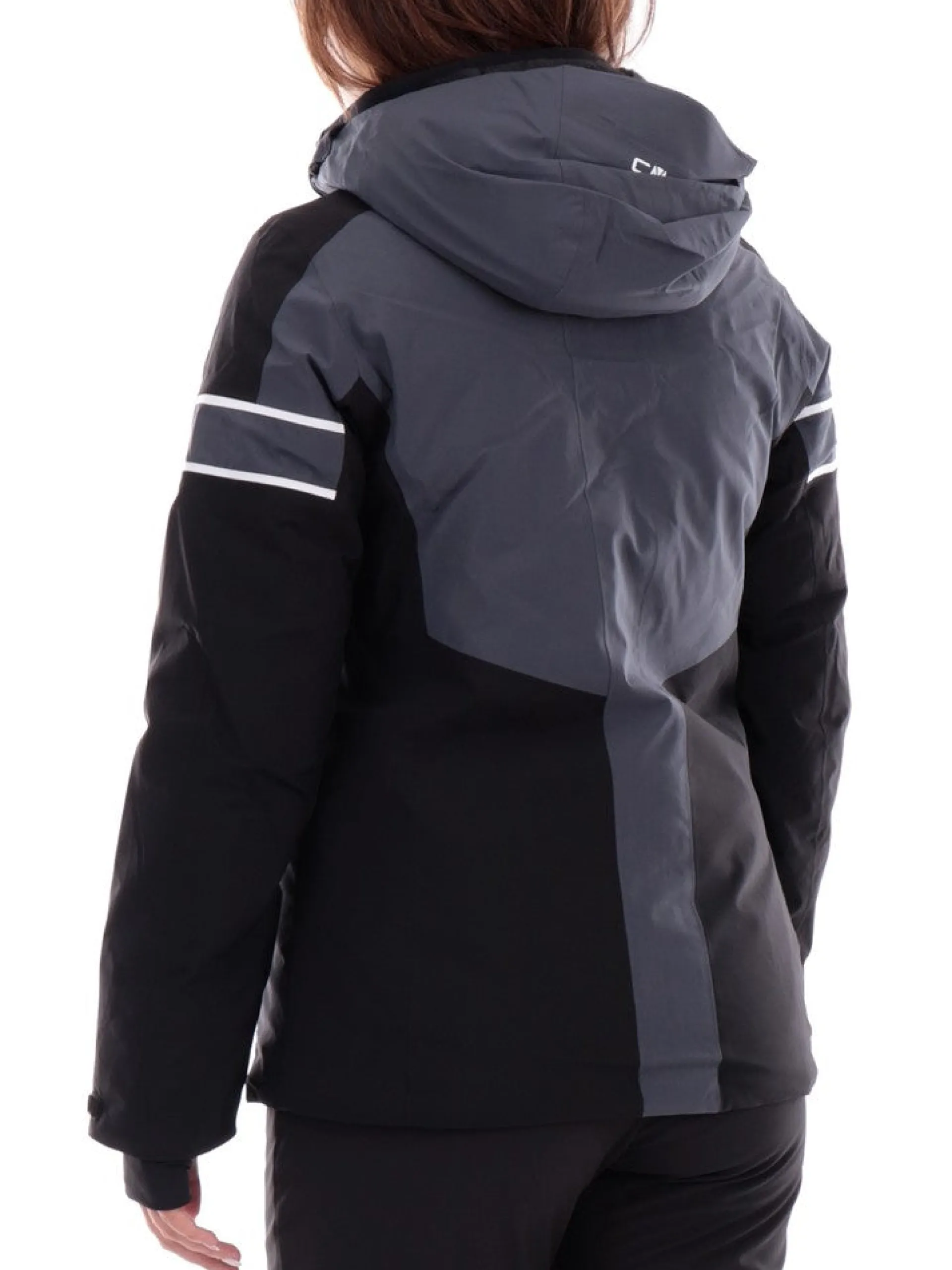 CMP Abbigliamento|Giubbini*Giacca sci grigia e nera da donna con pile interno 33W0726