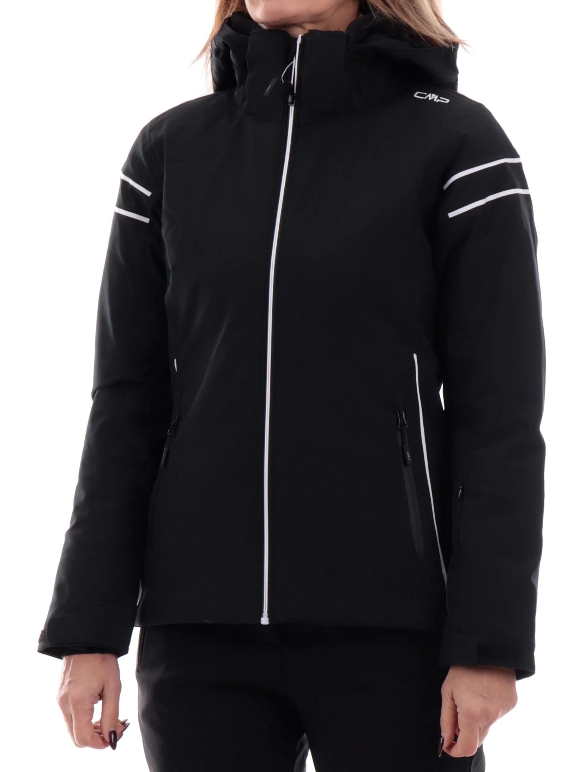 CMP Abbigliamento|Giubbini*Giacca sci nera da donna antineve 34W4516