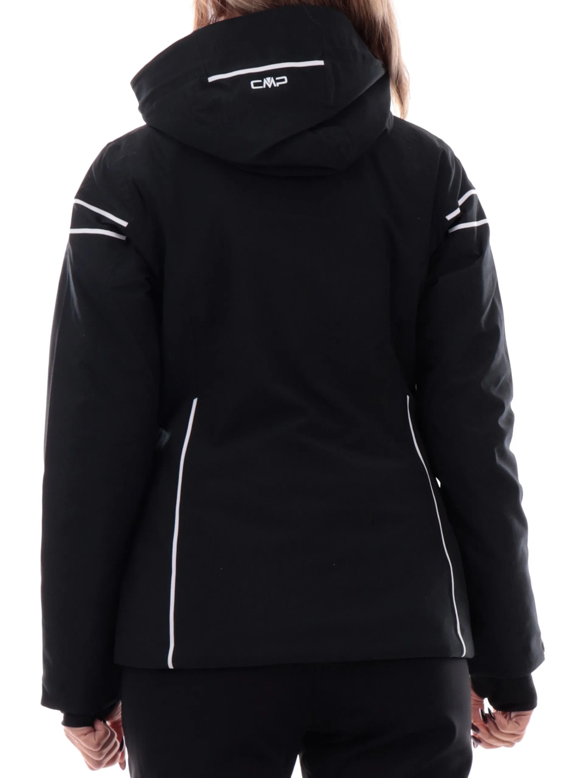 CMP Abbigliamento|Giubbini*Giacca sci nera da donna antineve 34W4516