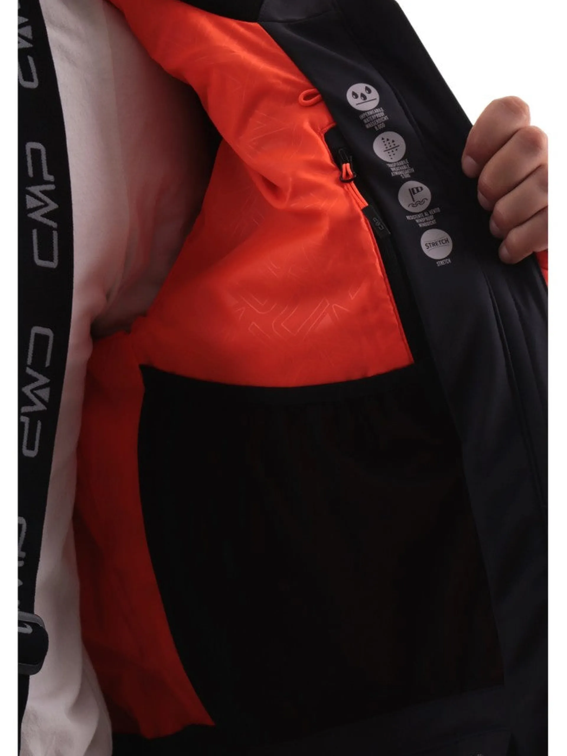 CMP Abbigliamento|Giubbini*Giacca sci nera da uomo 33W0897