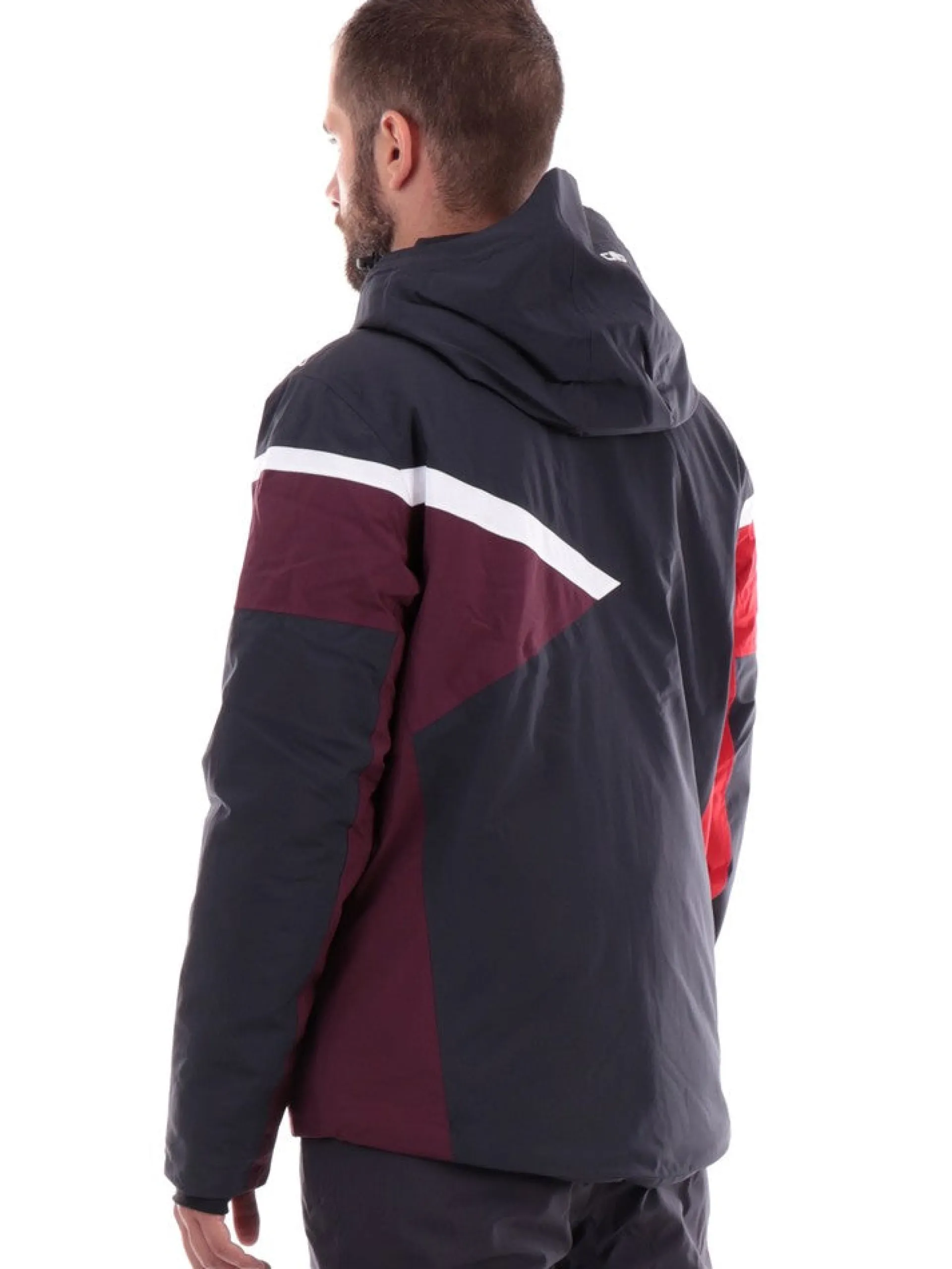 CMP Abbigliamento|Giubbini*Giacca sci nera e rossa da uomo 33W0827