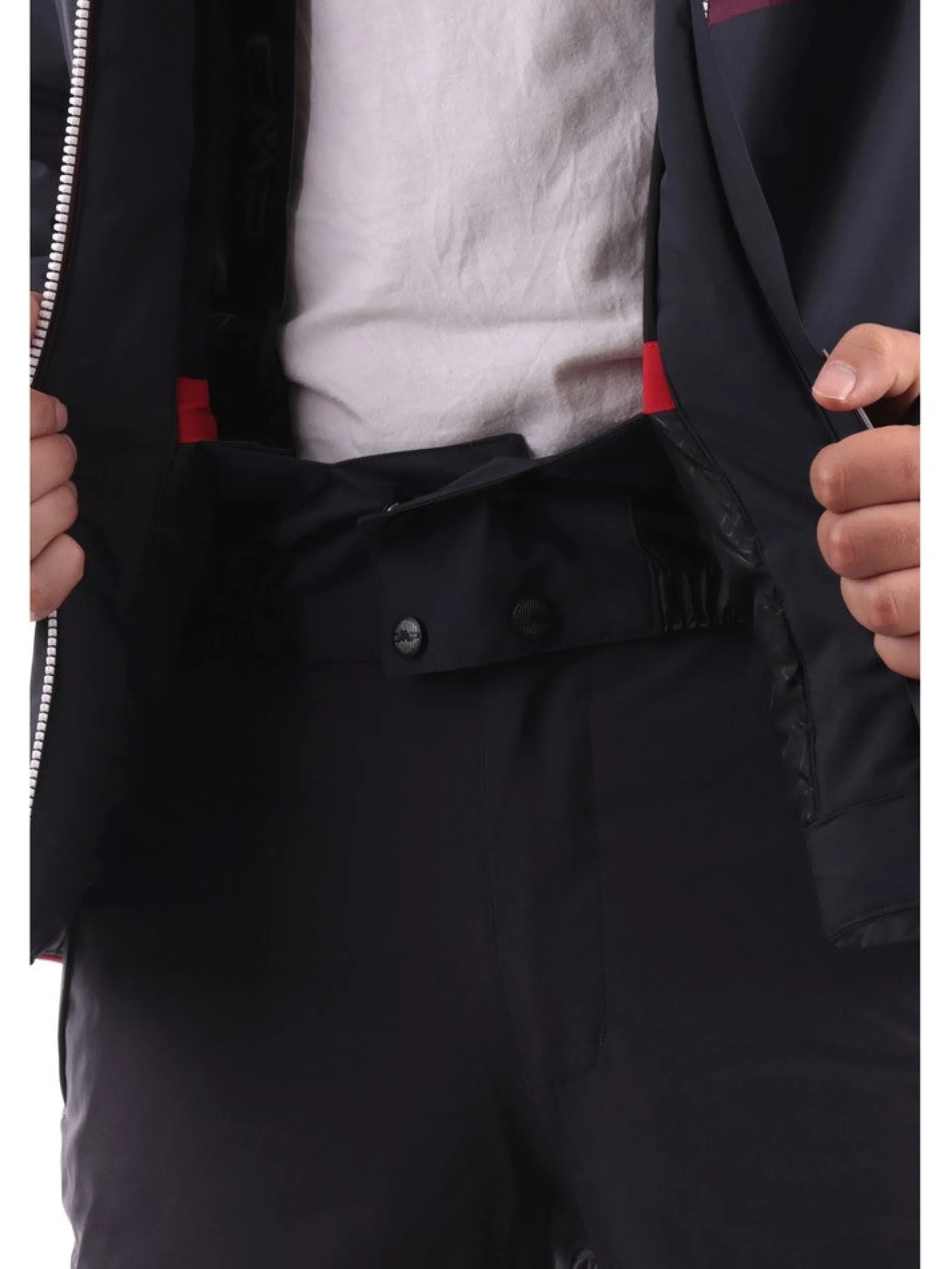 CMP Abbigliamento|Giubbini*Giacca sci nera e rossa da uomo 33W0827