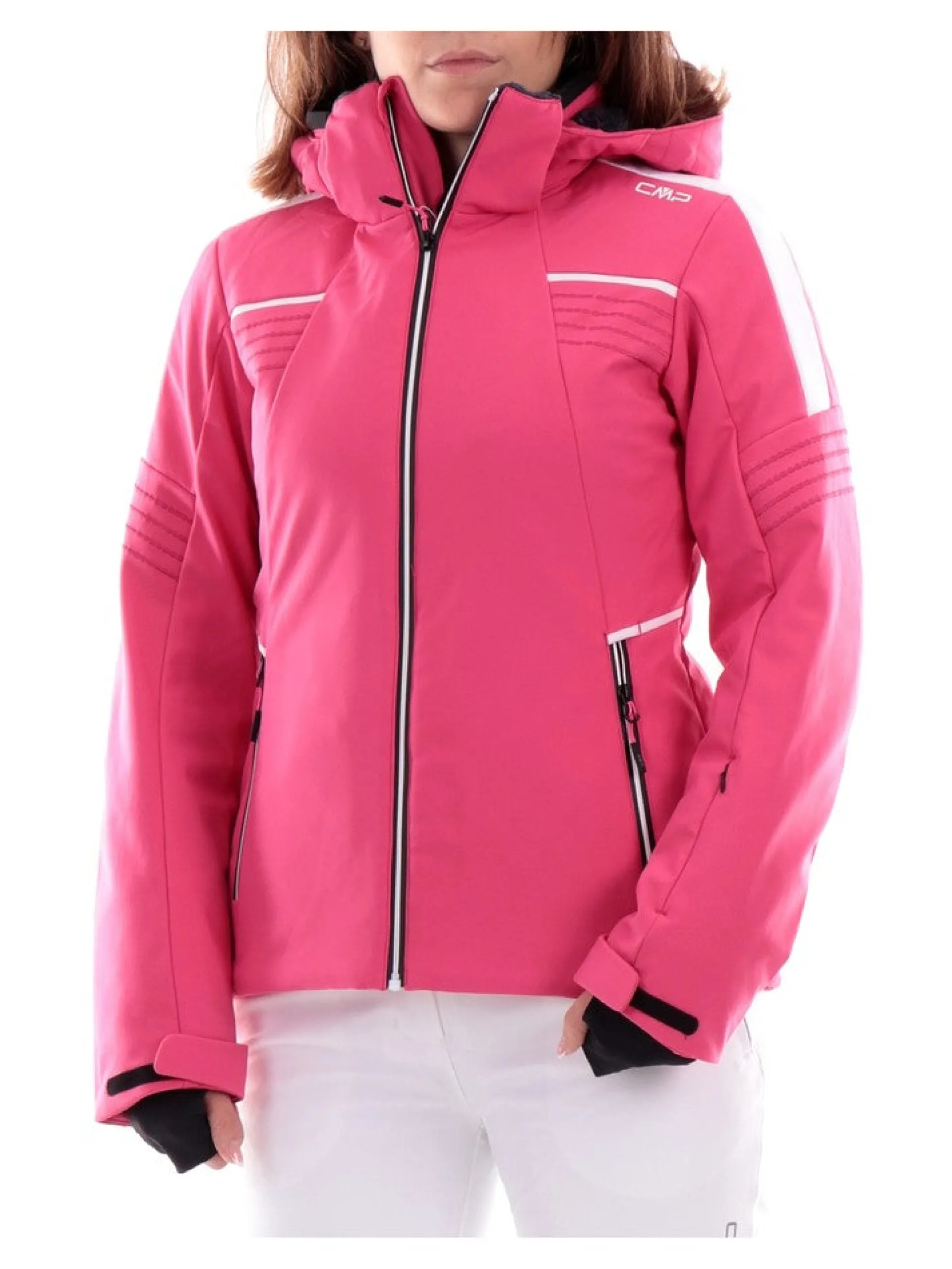 CMP Abbigliamento|Giubbini*Giacca sci rosa da donna con pile interno 33W0636