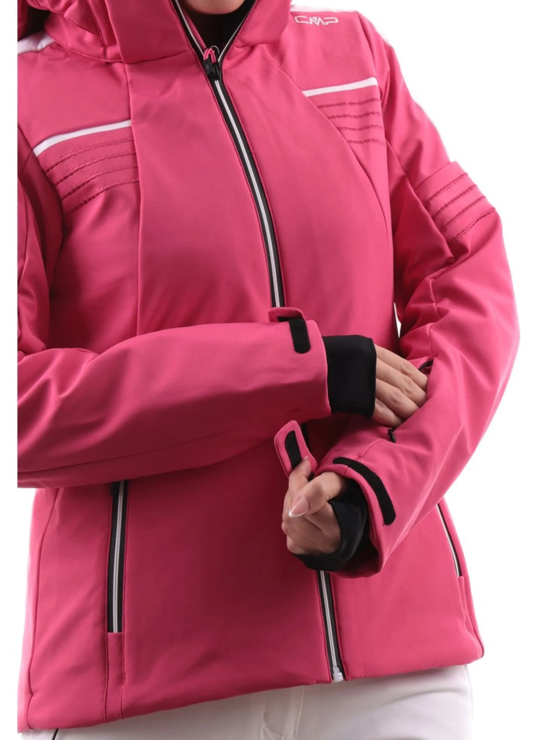 CMP Abbigliamento|Giubbini*Giacca sci rosa da donna con pile interno 33W0636