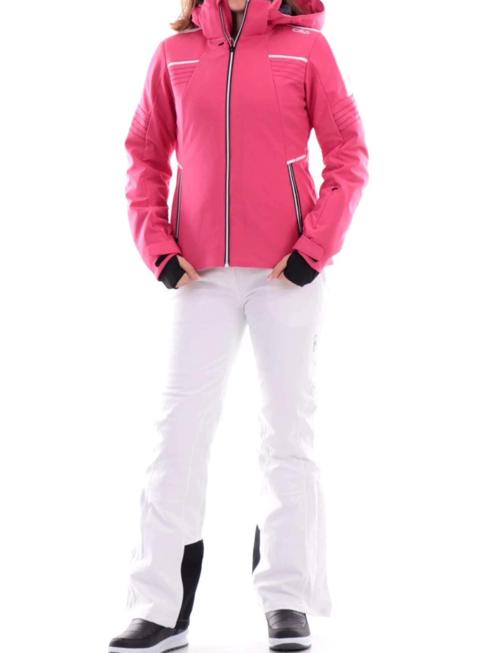 CMP Abbigliamento|Giubbini*Giacca sci rosa da donna con pile interno 33W0636