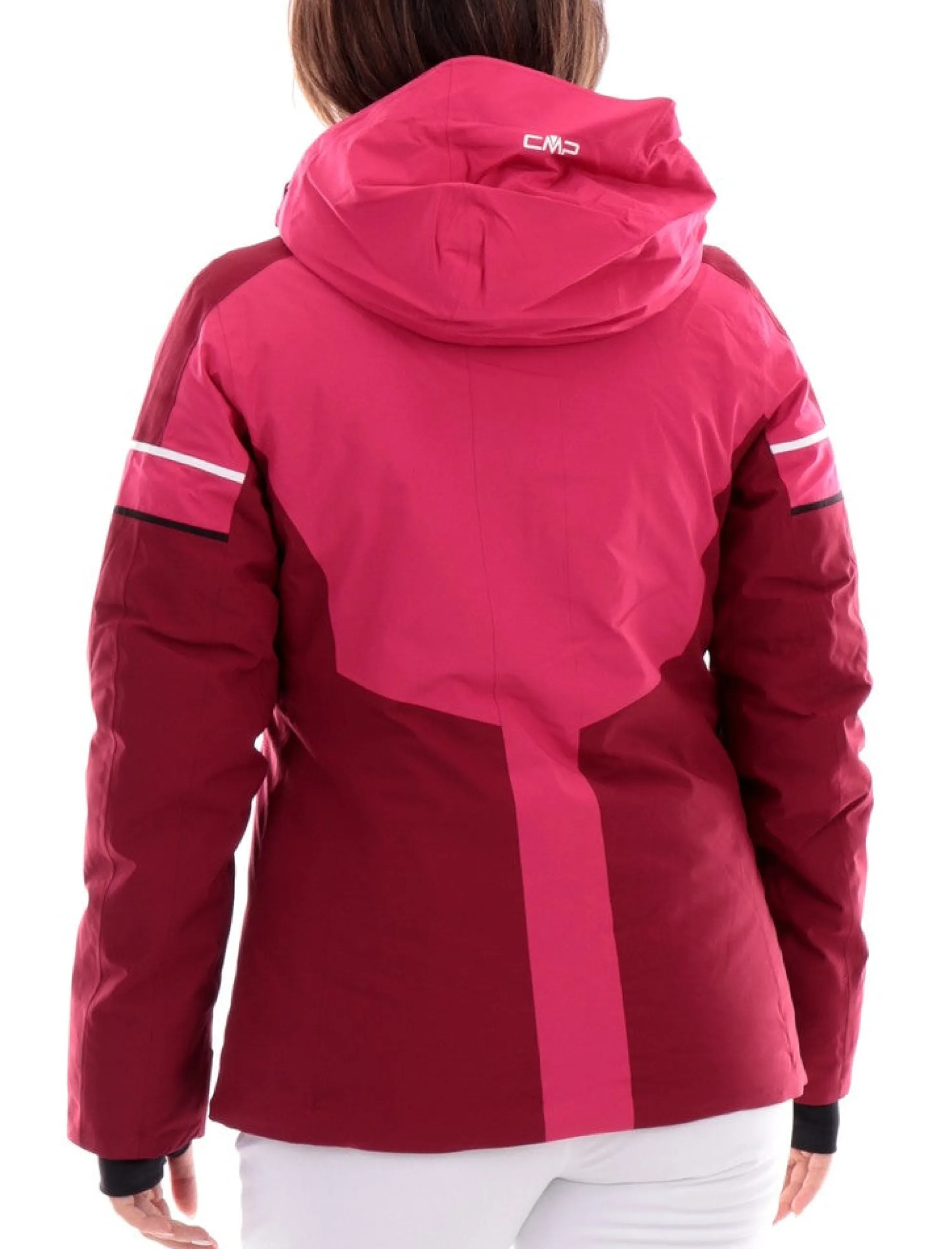 CMP Abbigliamento|Giubbini*Giacca sci rosa e bordeaux da donna con pile interno 33W0726