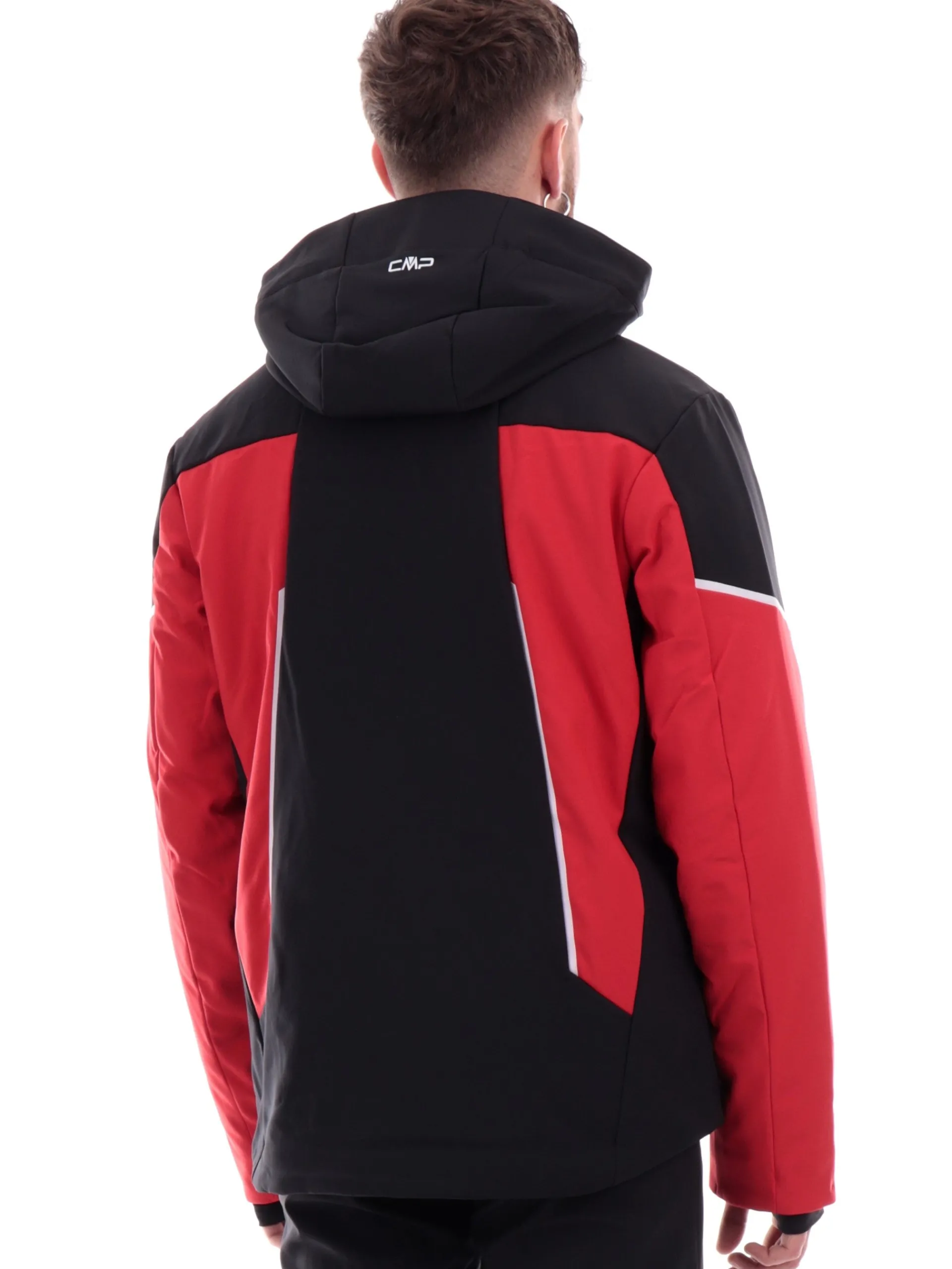 CMP Abbigliamento|Giubbini*Giacca sci rossa e nera da uomo termonastrata 33W0897