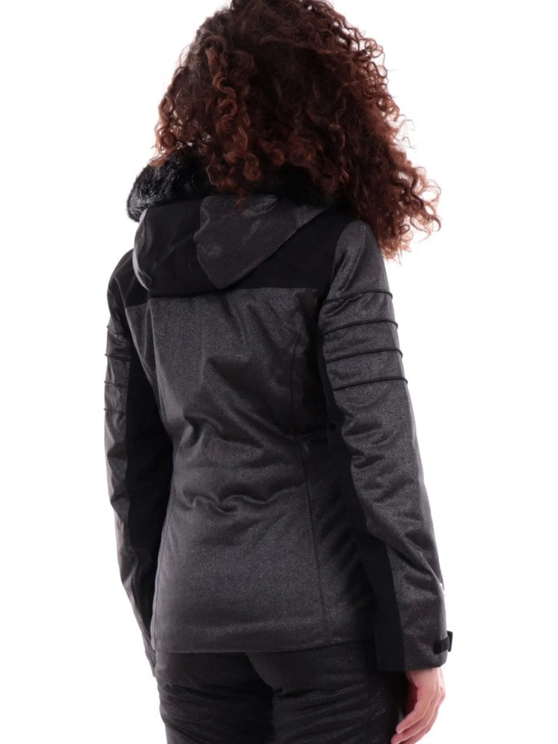 EMPORIO ARMANI 7 Abbigliamento|Giubbini*Giacca sci Emporio Armani EA7 nera e argento da donna 6RTG15TNDCZ