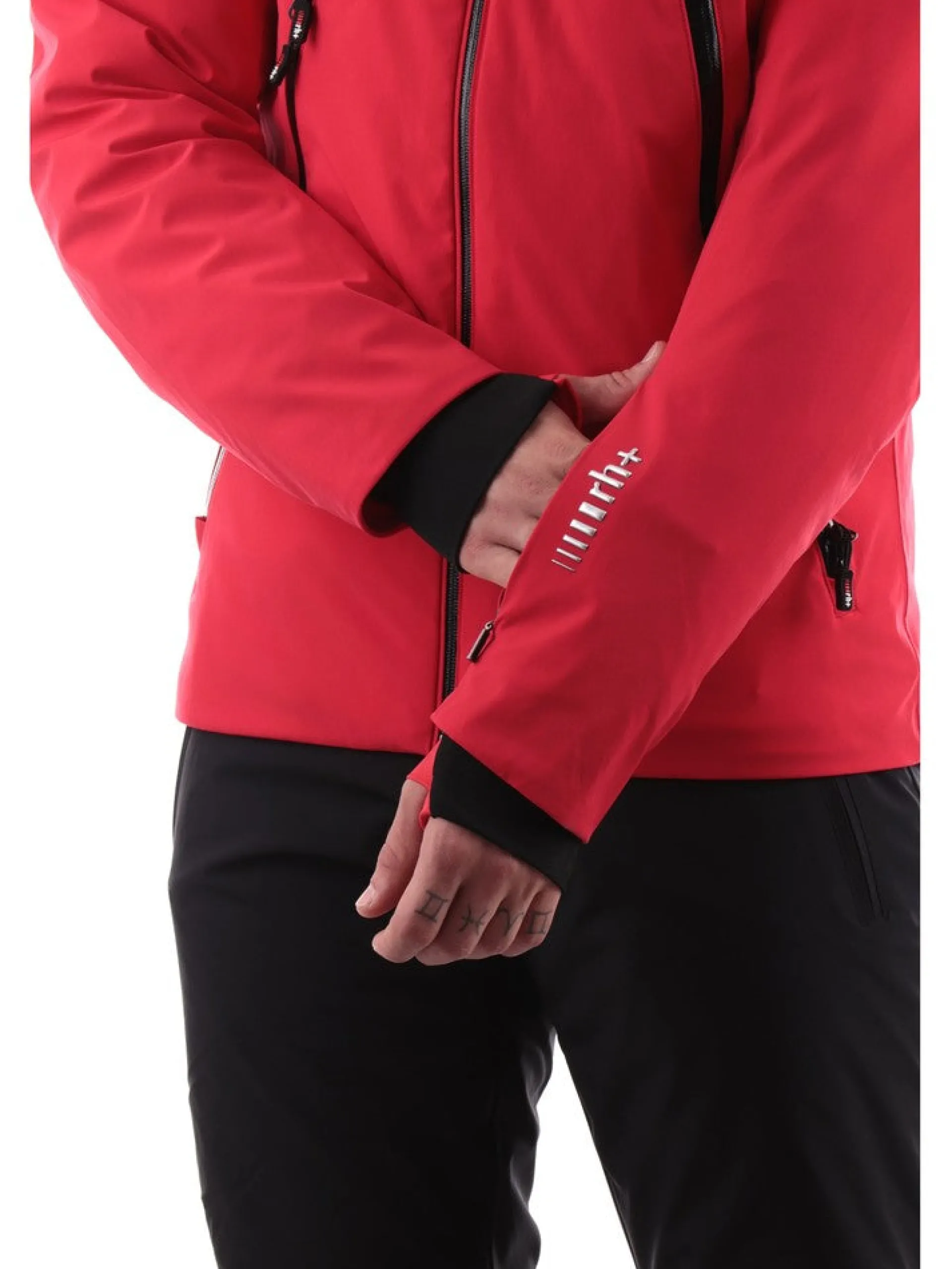 ZERORH+ Abbigliamento|Giubbini*Giacca sci RH+ rossa da uomo Powder M Evo INU3004