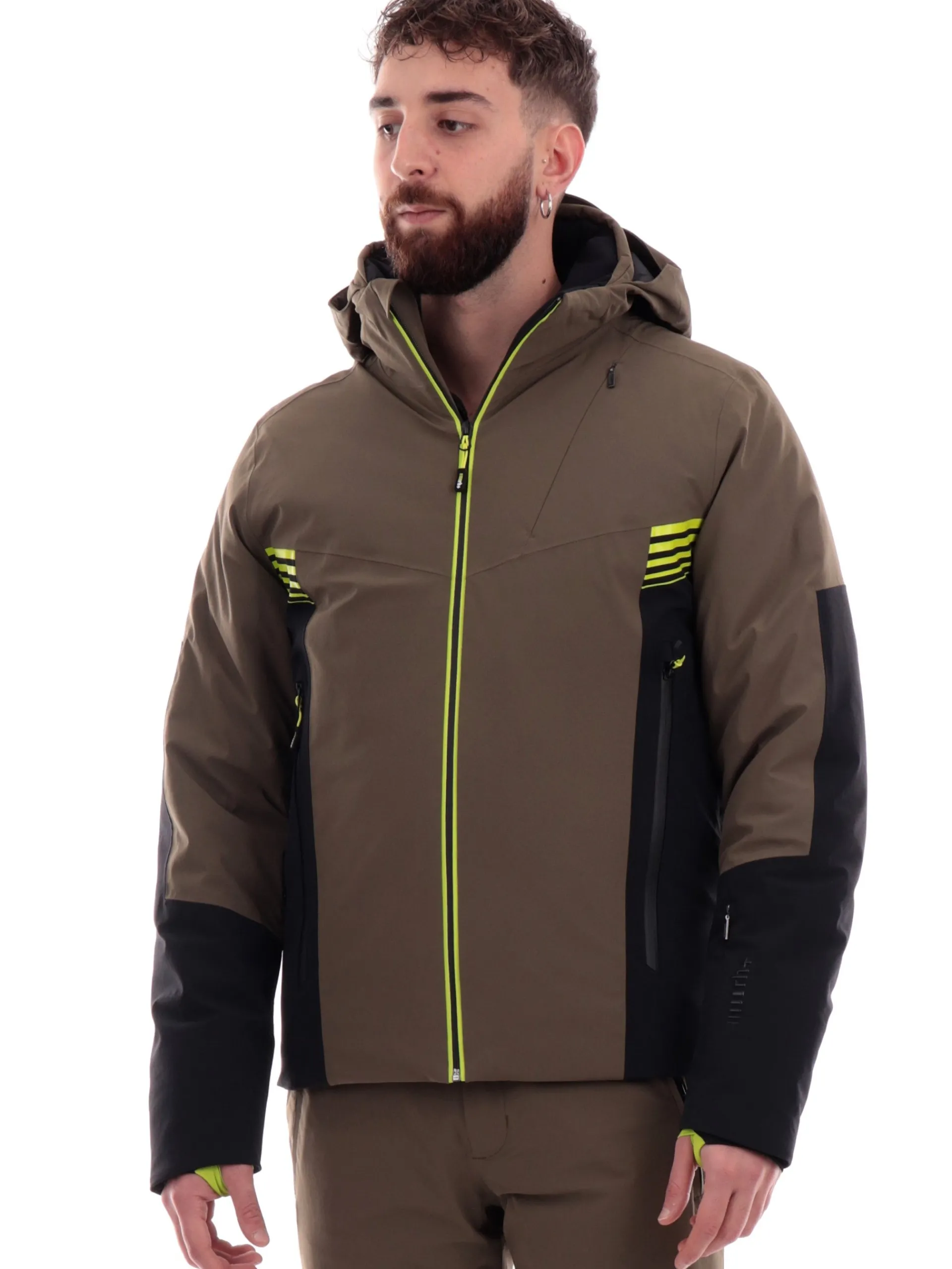 ZERORH+ Abbigliamento|Giubbini*Giacca sci ZeroRH verde da uomo Adler INU3134