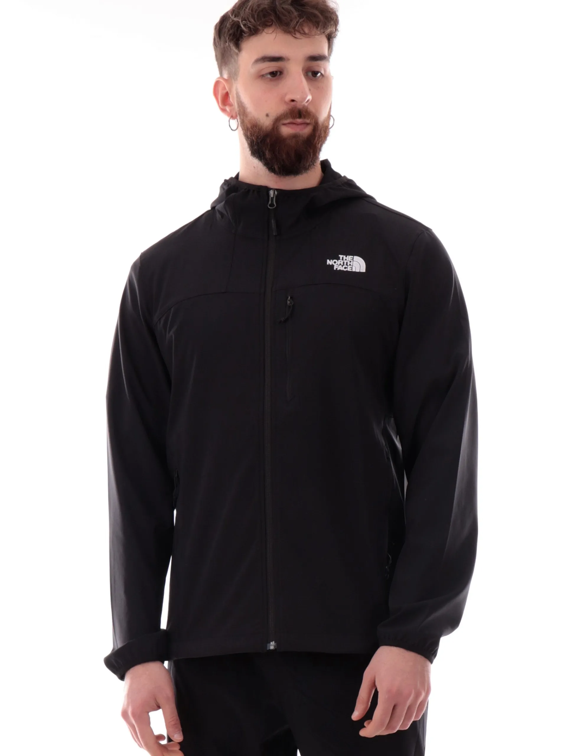 THE NORTH FACE Giubbini*Giacca Nimble Hoodie nera da uomo tessuto tecnico NF0A8CD6