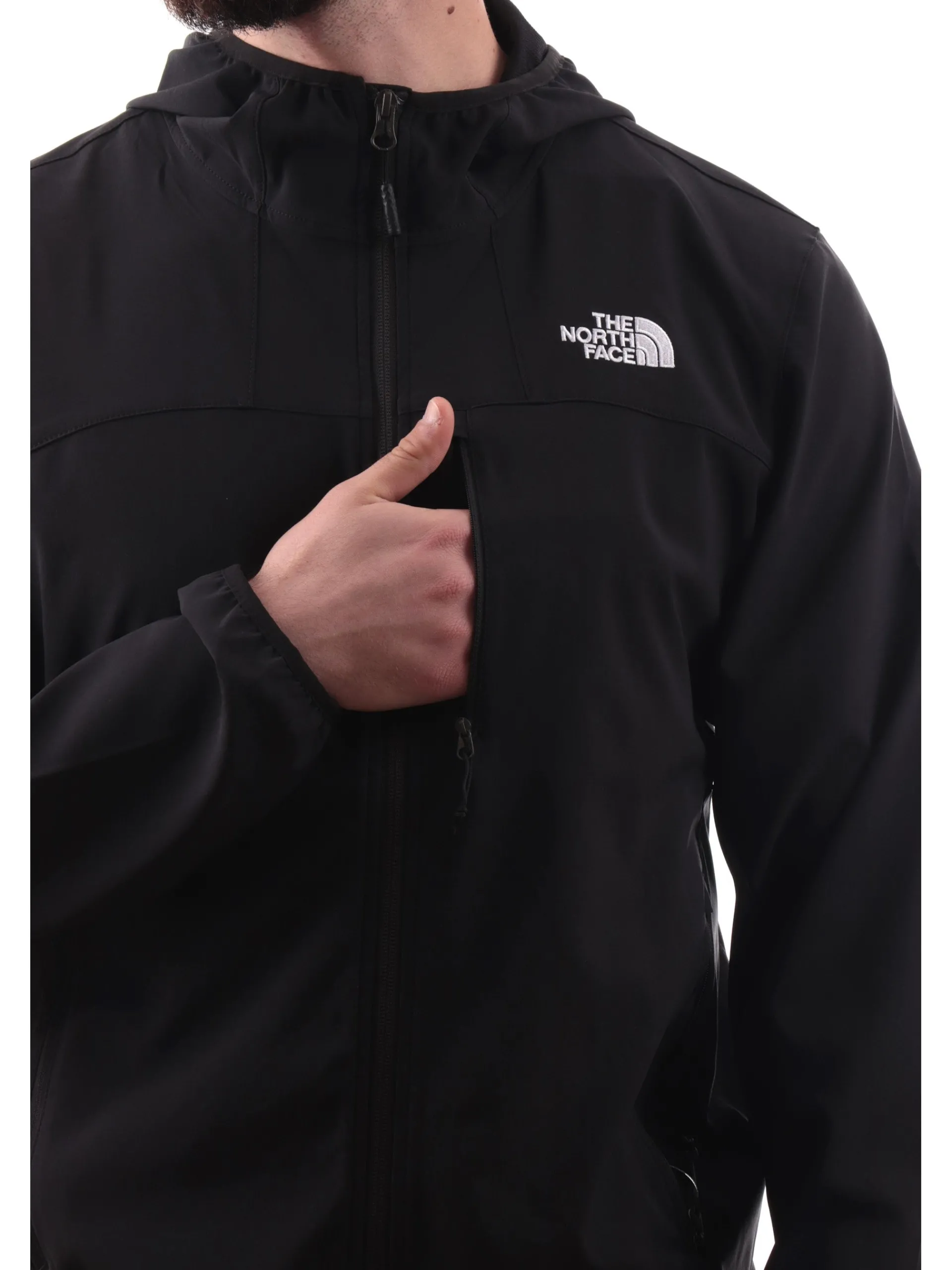 THE NORTH FACE Giubbini*Giacca Nimble Hoodie nera da uomo tessuto tecnico NF0A8CD6