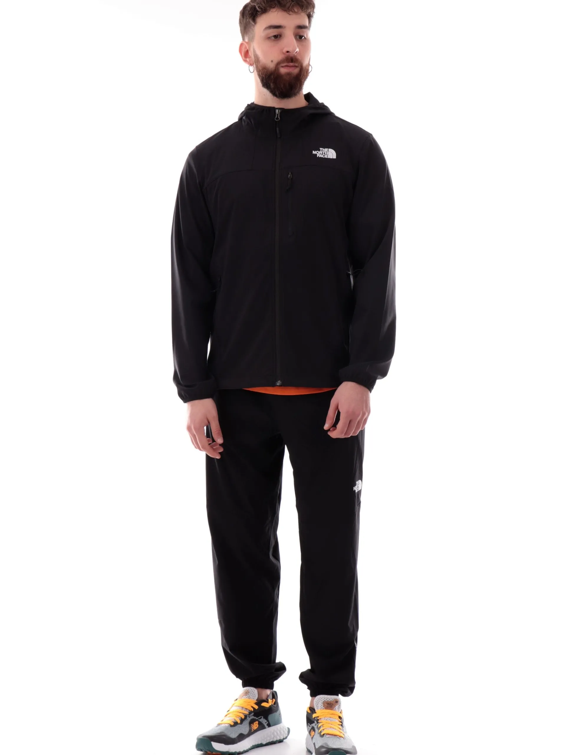 THE NORTH FACE Giubbini*Giacca Nimble Hoodie nera da uomo tessuto tecnico NF0A8CD6