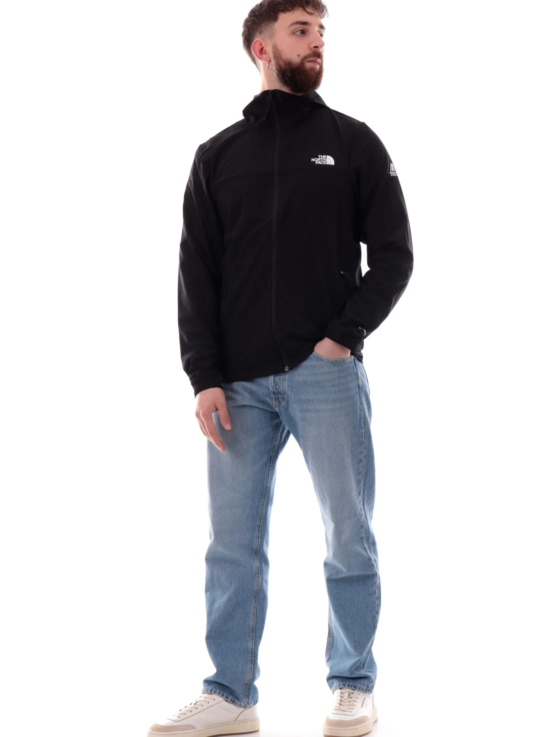 THE NORTH FACE Giubbini*Giacca tecnica nera da uomo trekking con cappuccio NF0A8BP1