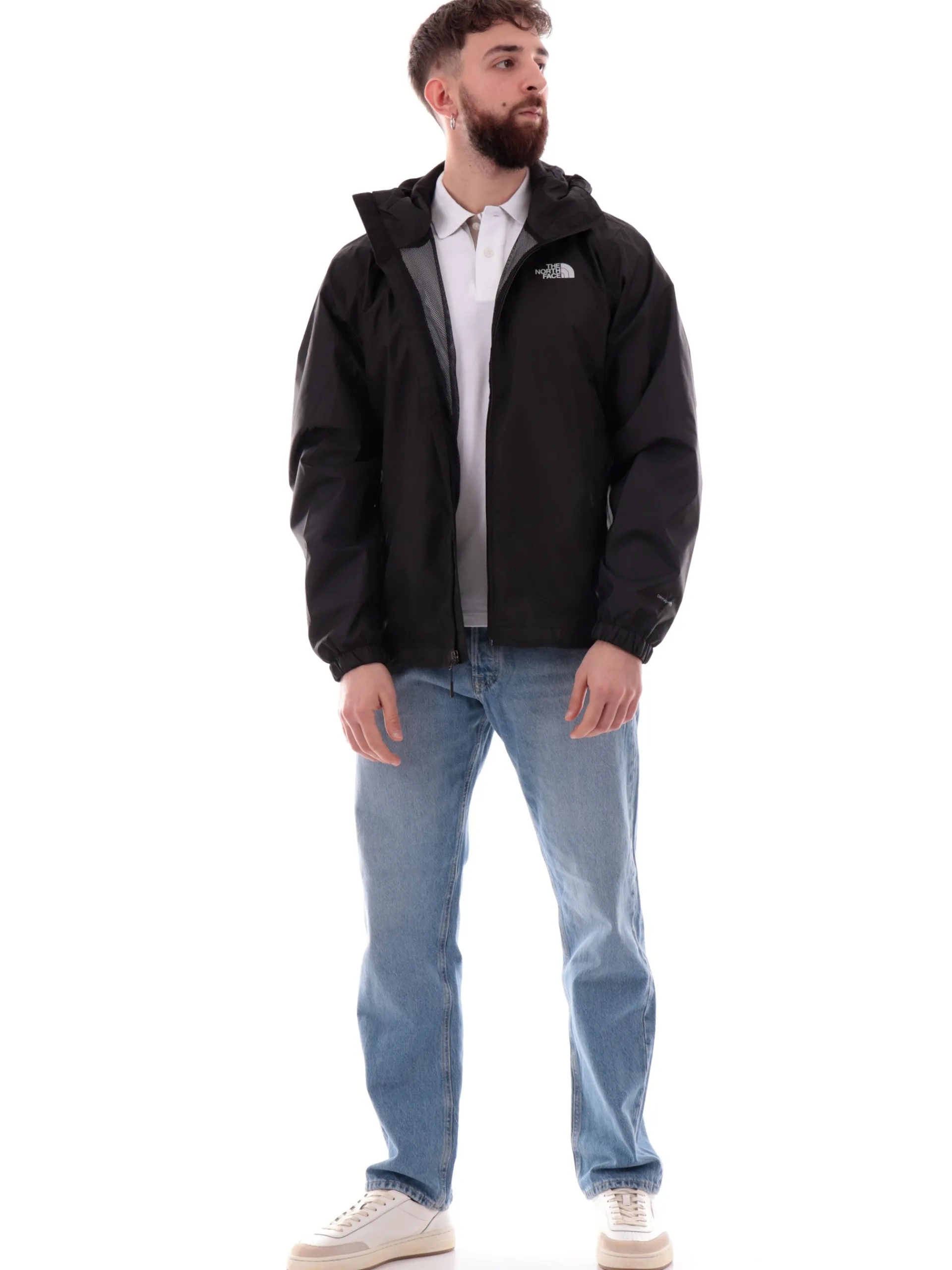 THE NORTH FACE Giubbini*Giacca tecnica Quest nera da uomo full zip con cappuccio NF00A8AZ