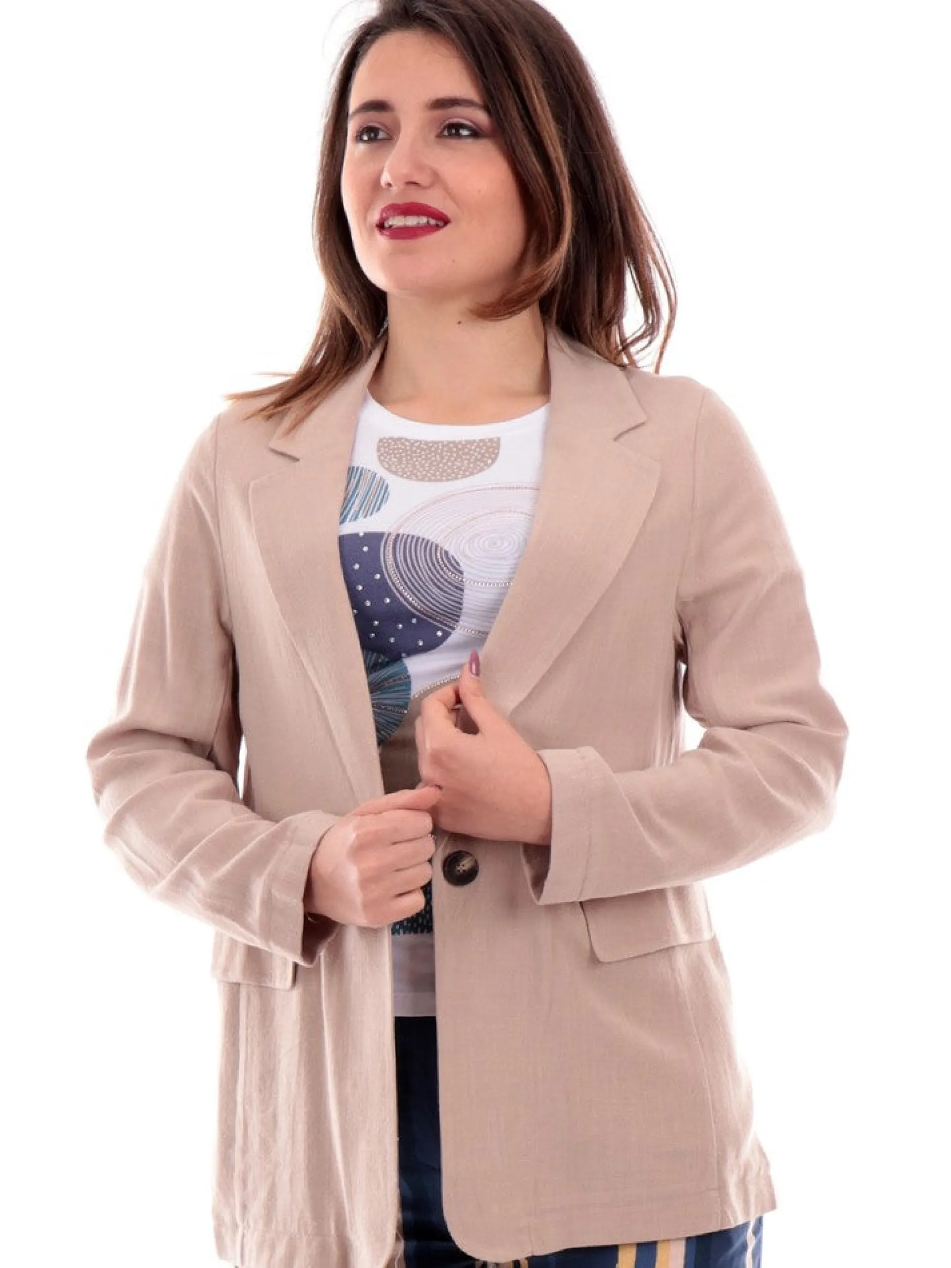 TIFFOSI Giacche*Giacca beige da donna lino Cult 10054956