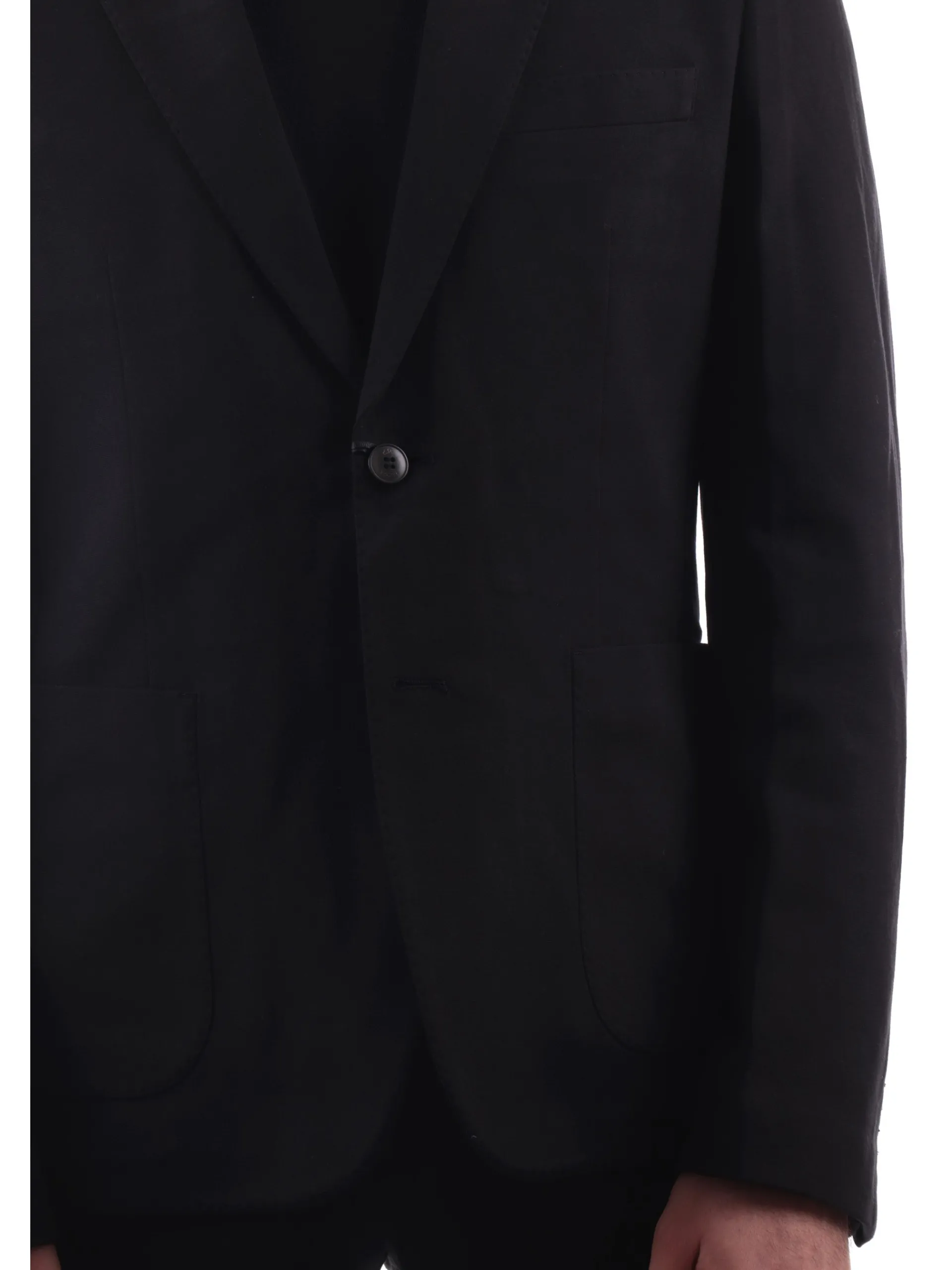 YES ZEE Giacche*Giacca uomo nera Elegante con rever G805D3000