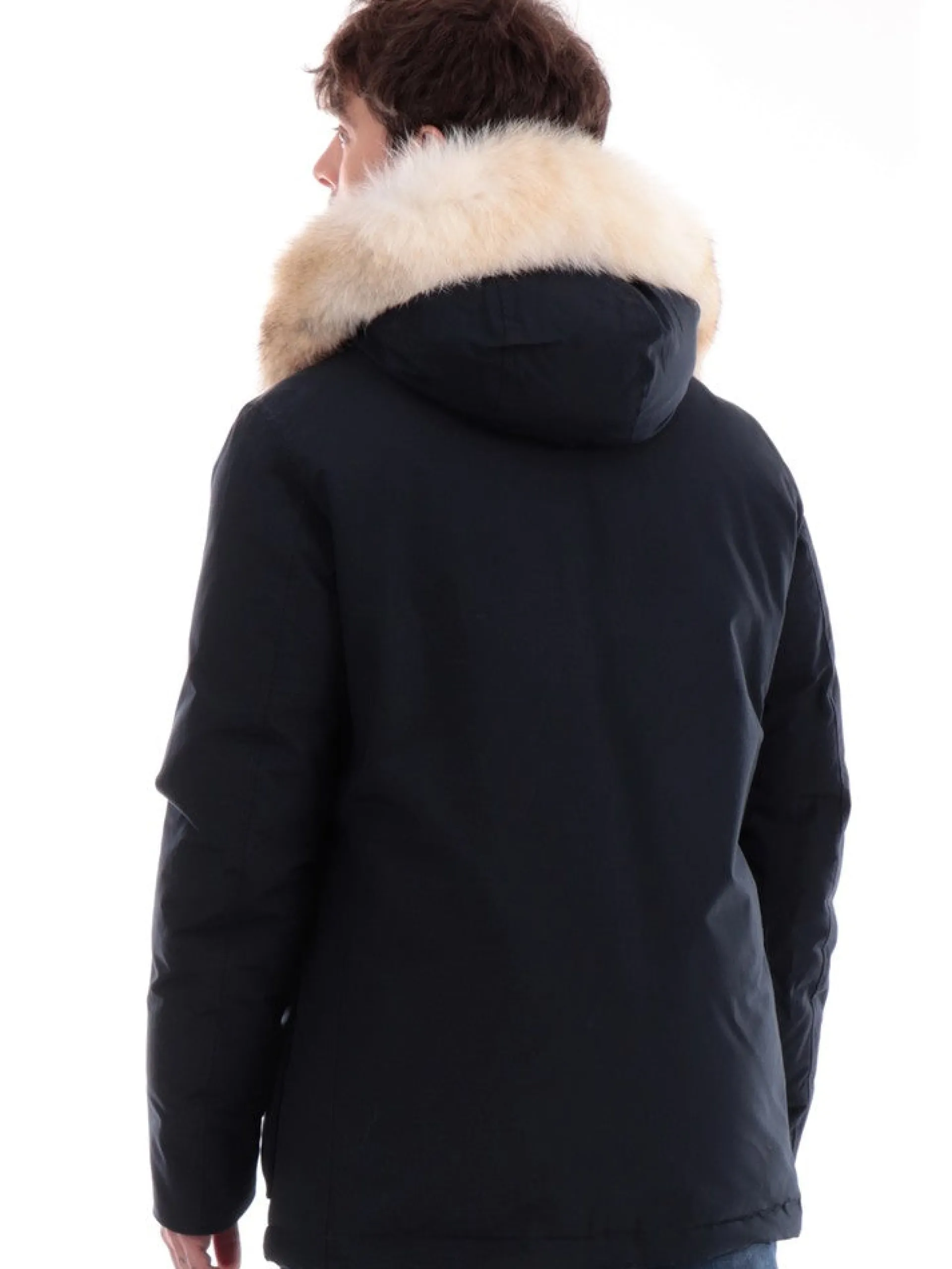 WOOLRICH Giubbotti*Giacca blu da uomo Arctic Detachable 0484MRUT0001