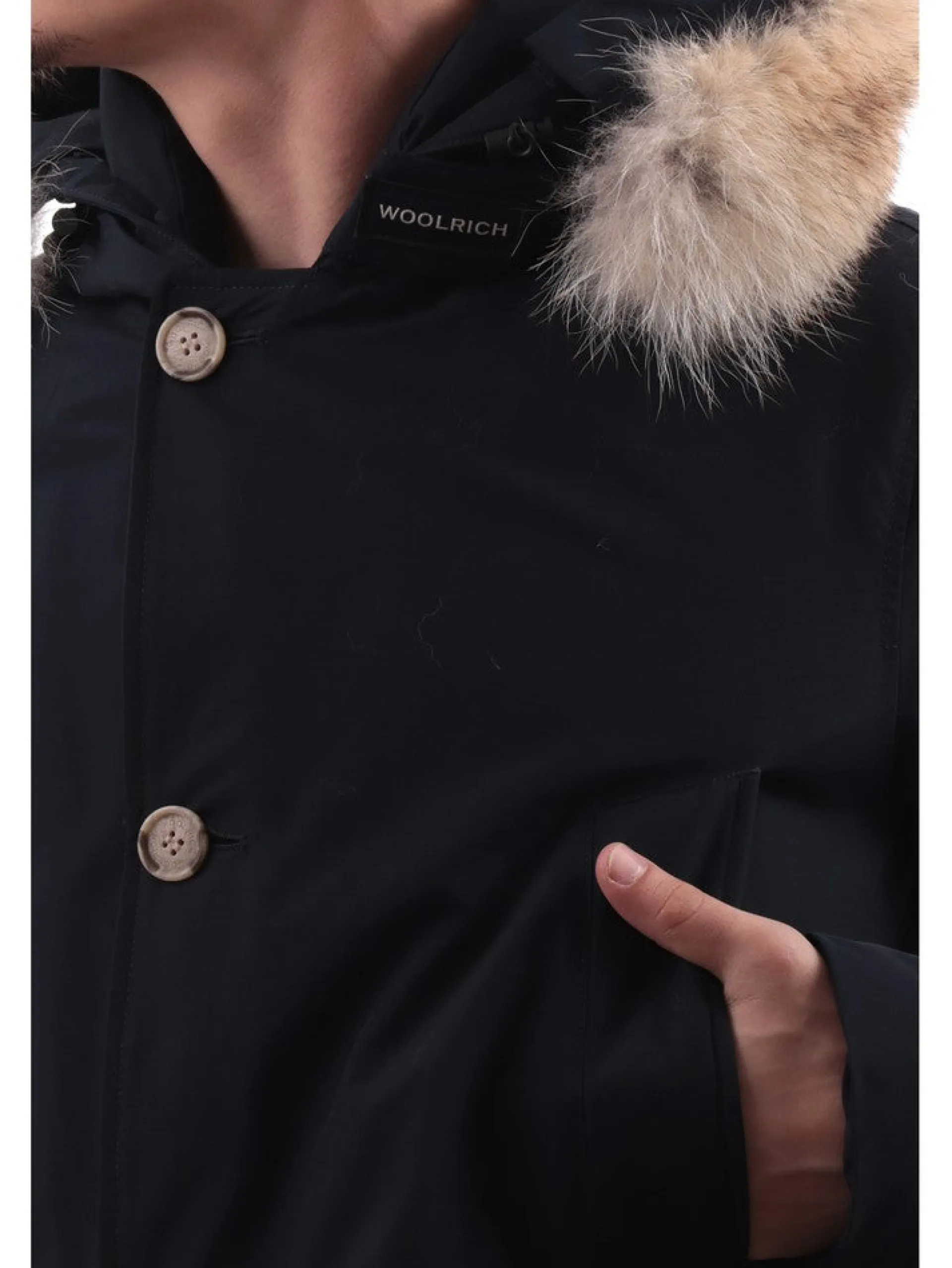 WOOLRICH Giubbotti*Giacca blu da uomo Arctic Detachable 0484MRUT0001