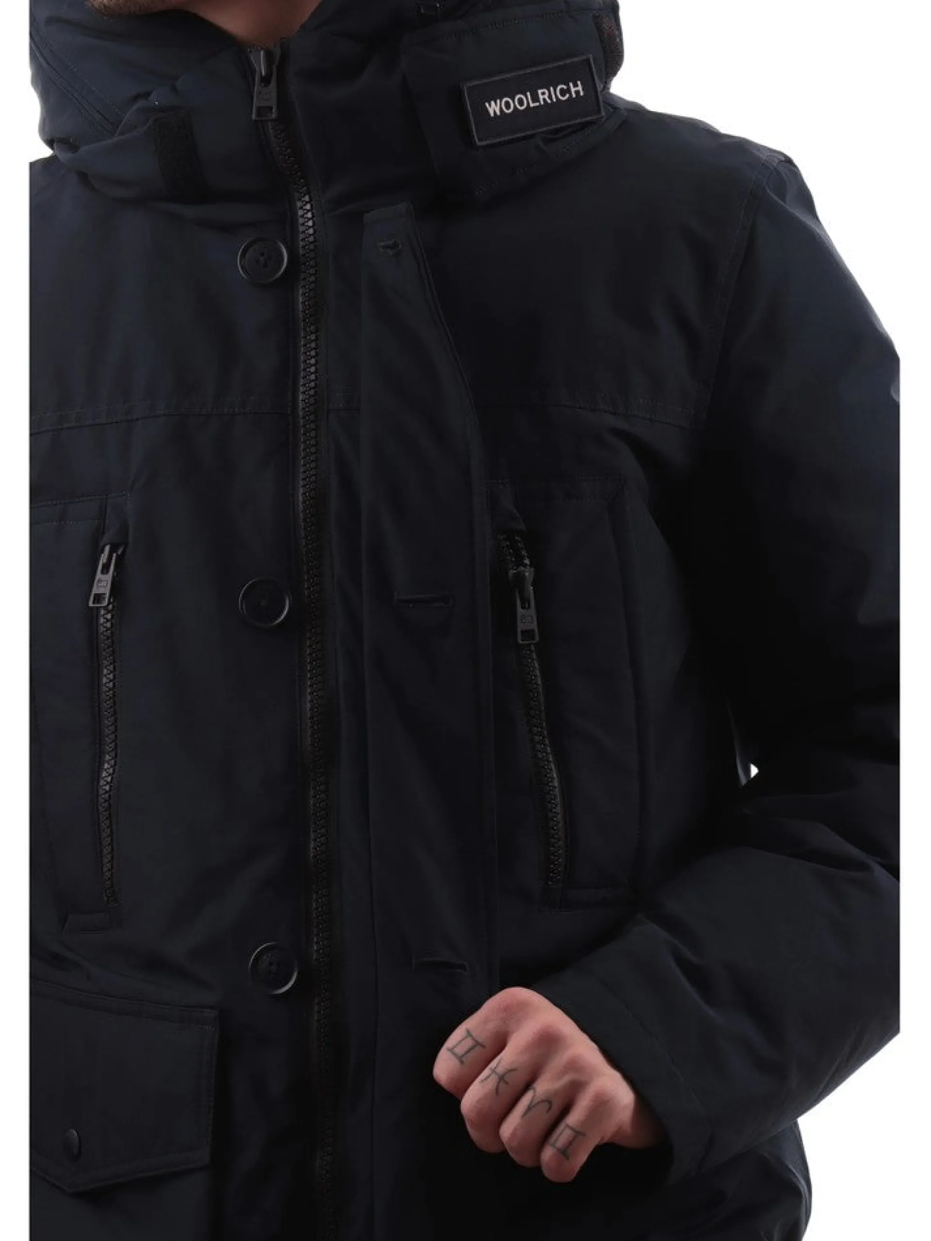 WOOLRICH Giubbotti*Giacca blu da uomo Ramar Arctic Parka 0866MRUT0001