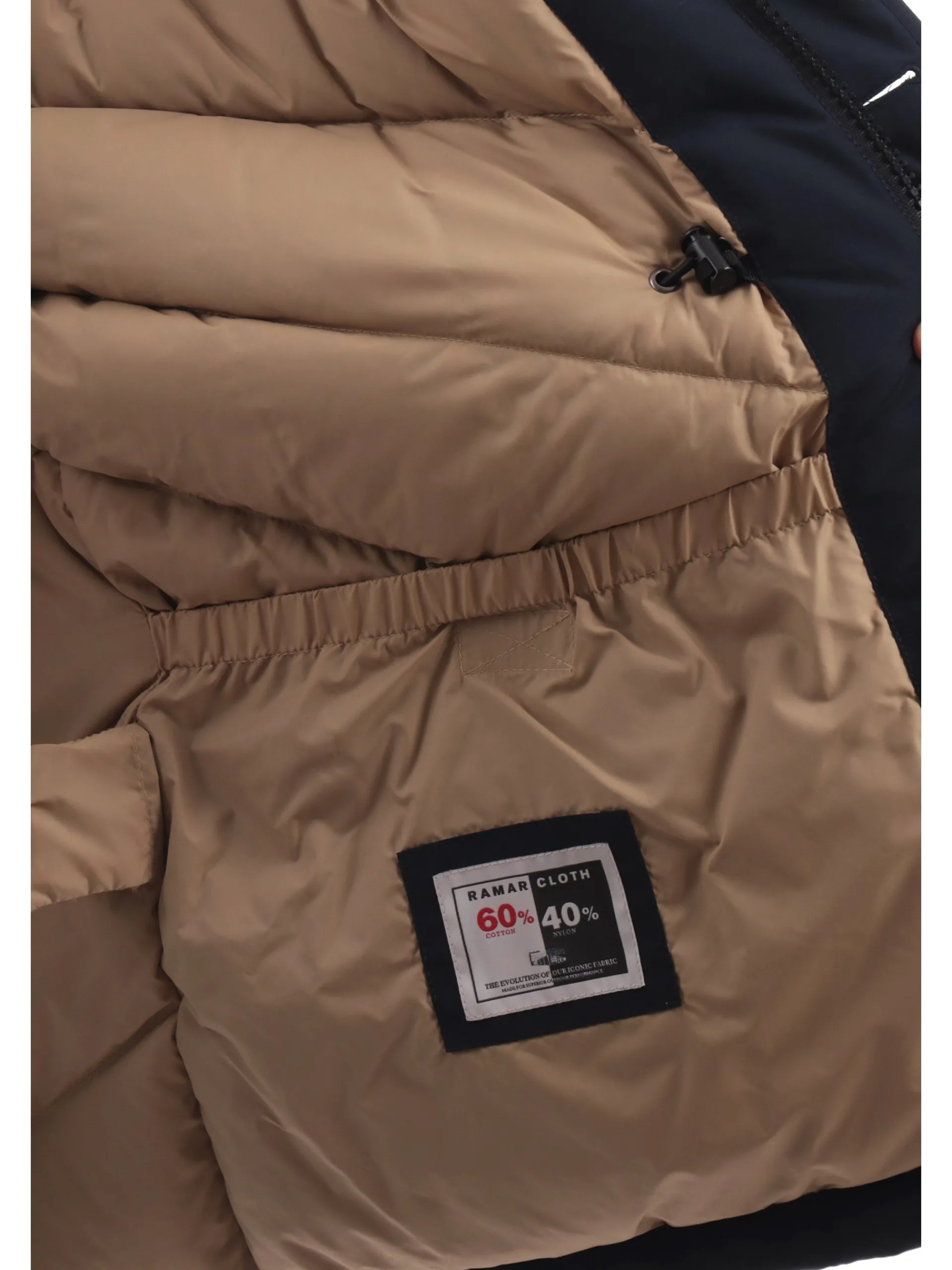 WOOLRICH Giubbotti*Giacca blu da Uomo Arctic Parka con Cappuccio pelliccia 0482MRUT0001