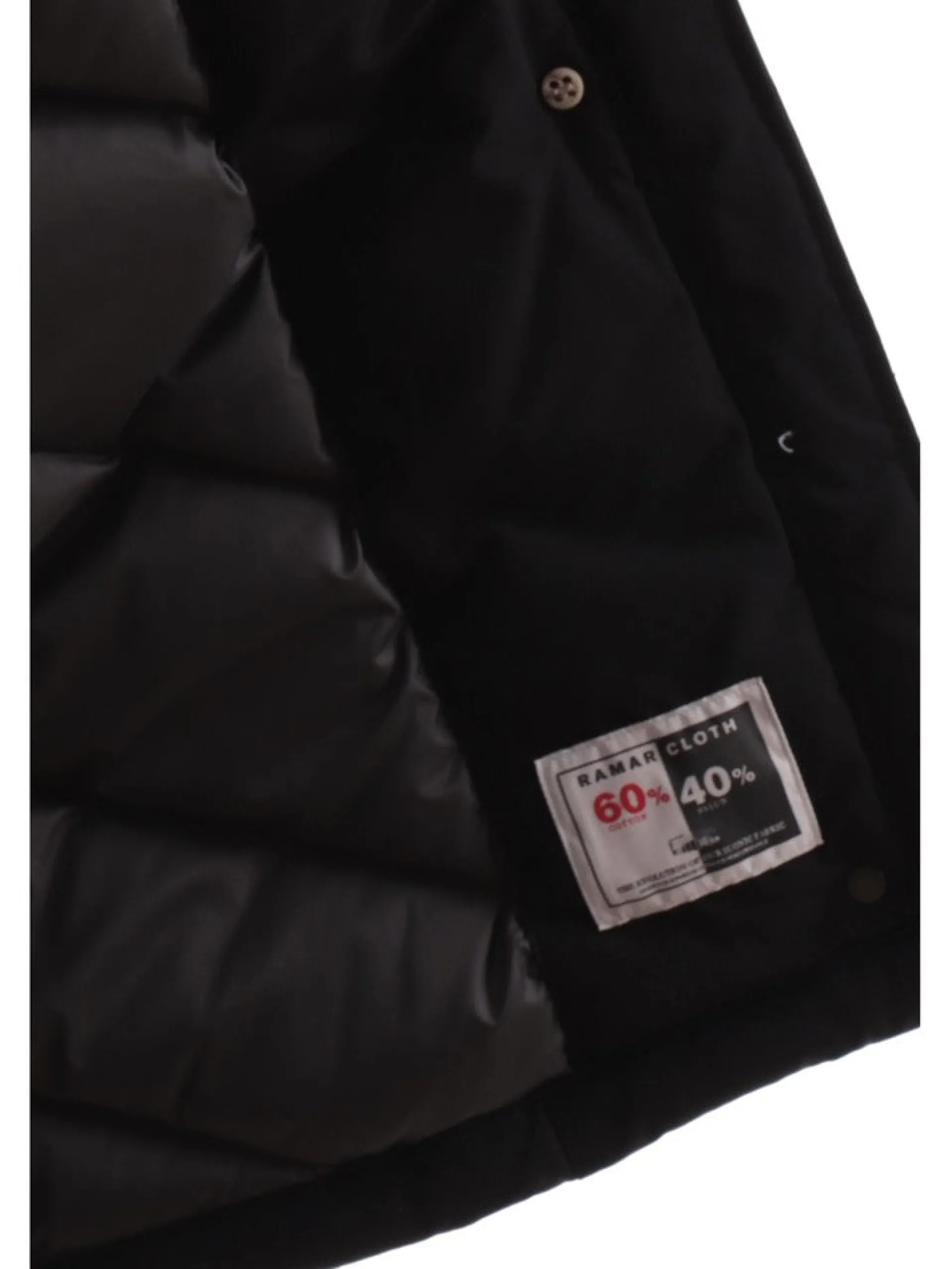 WOOLRICH Giubbotti*Giacca nera da donna Arctic Raccoon Parka 0538FRUT0001