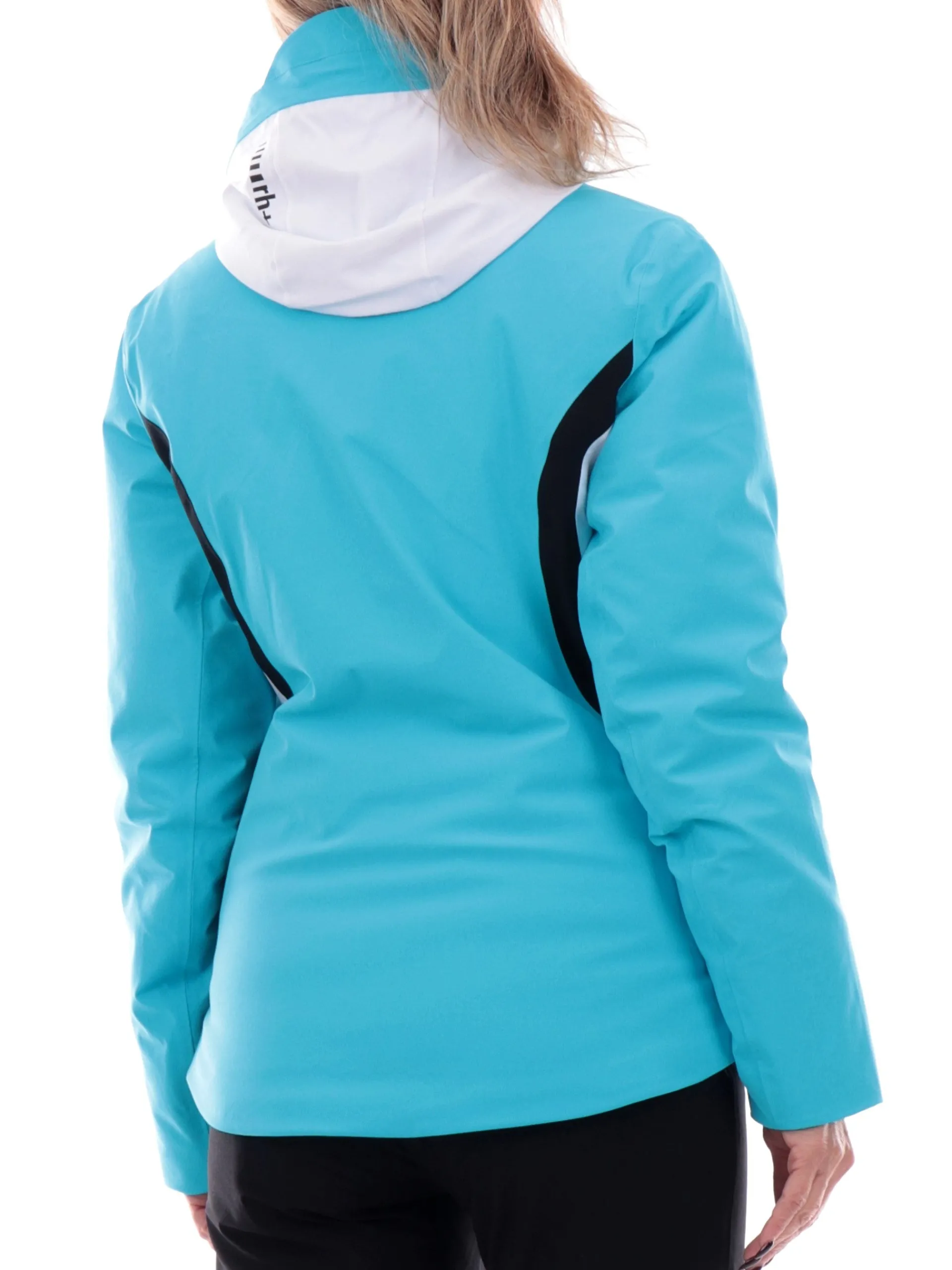 ZERORH+ Abbigliamento|Giubbini*Giacca Zero Rh bianca e celeste con cappuccio Tessa bicolore IND3149