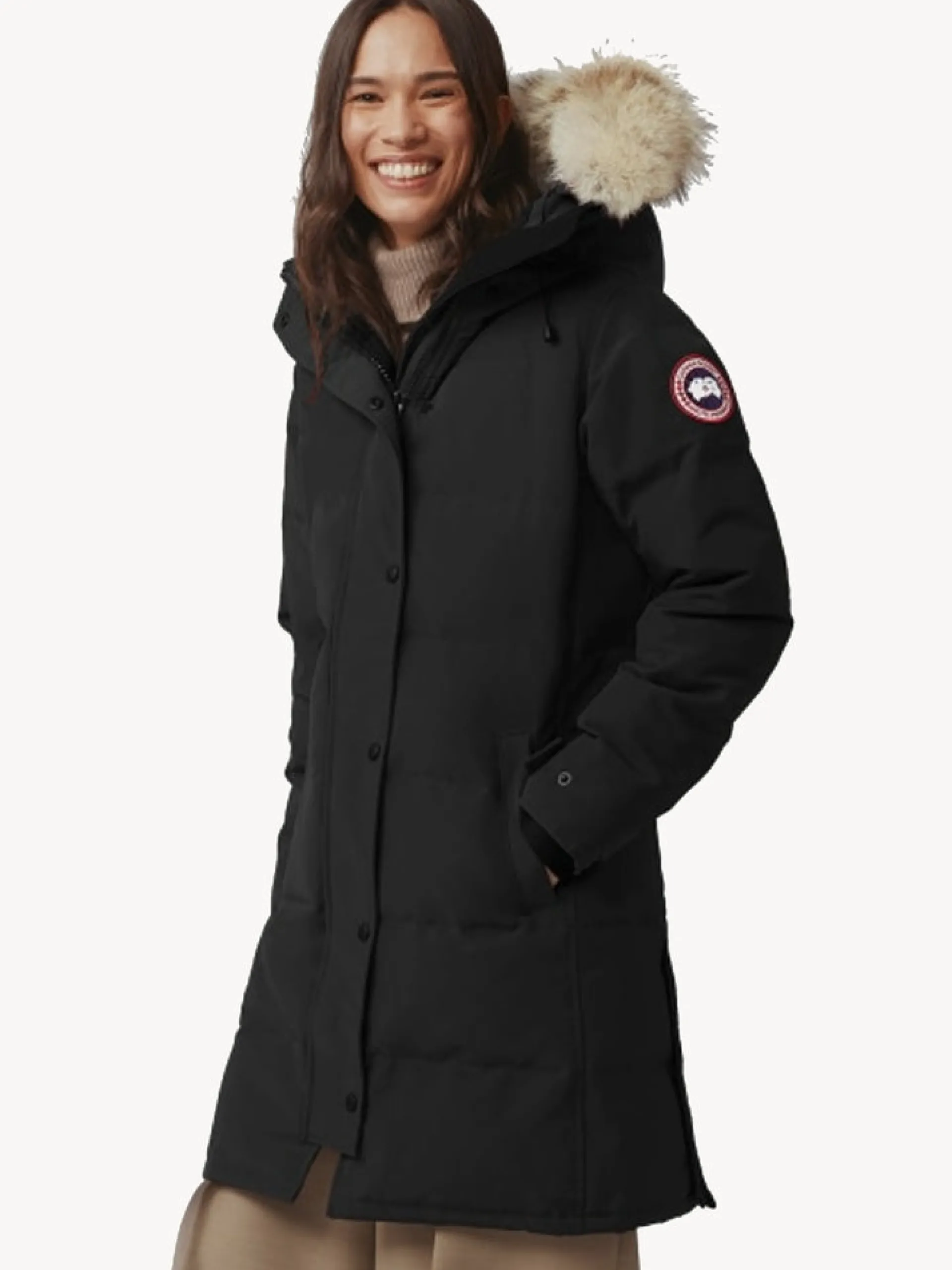 CANADA GOOSE Giubbotti*Giaccone da donna nero Shelburne Parka 3802L
