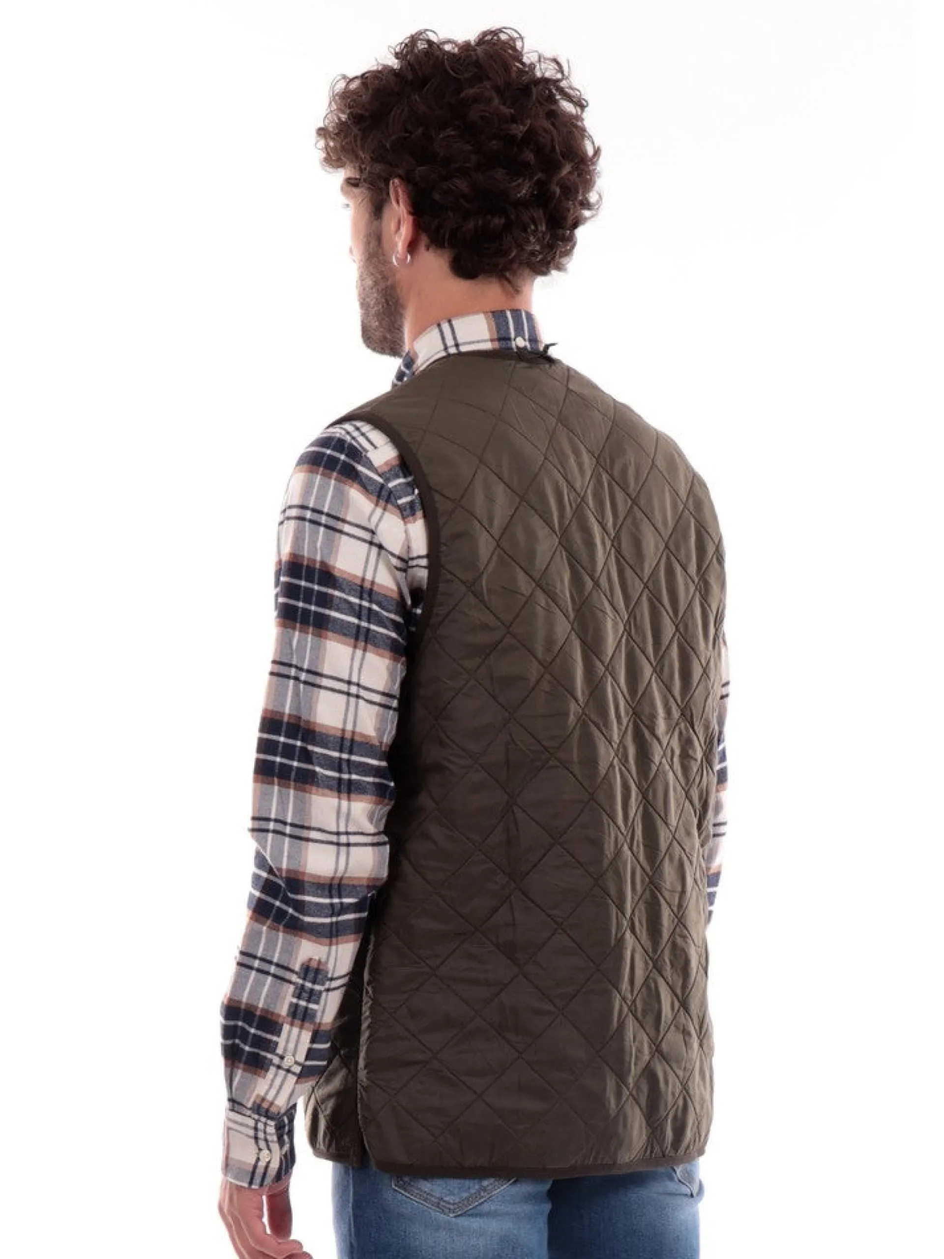 BARBOUR Gilet*Gilet verde da uomo Polarquilt Waistcoat MLI0002