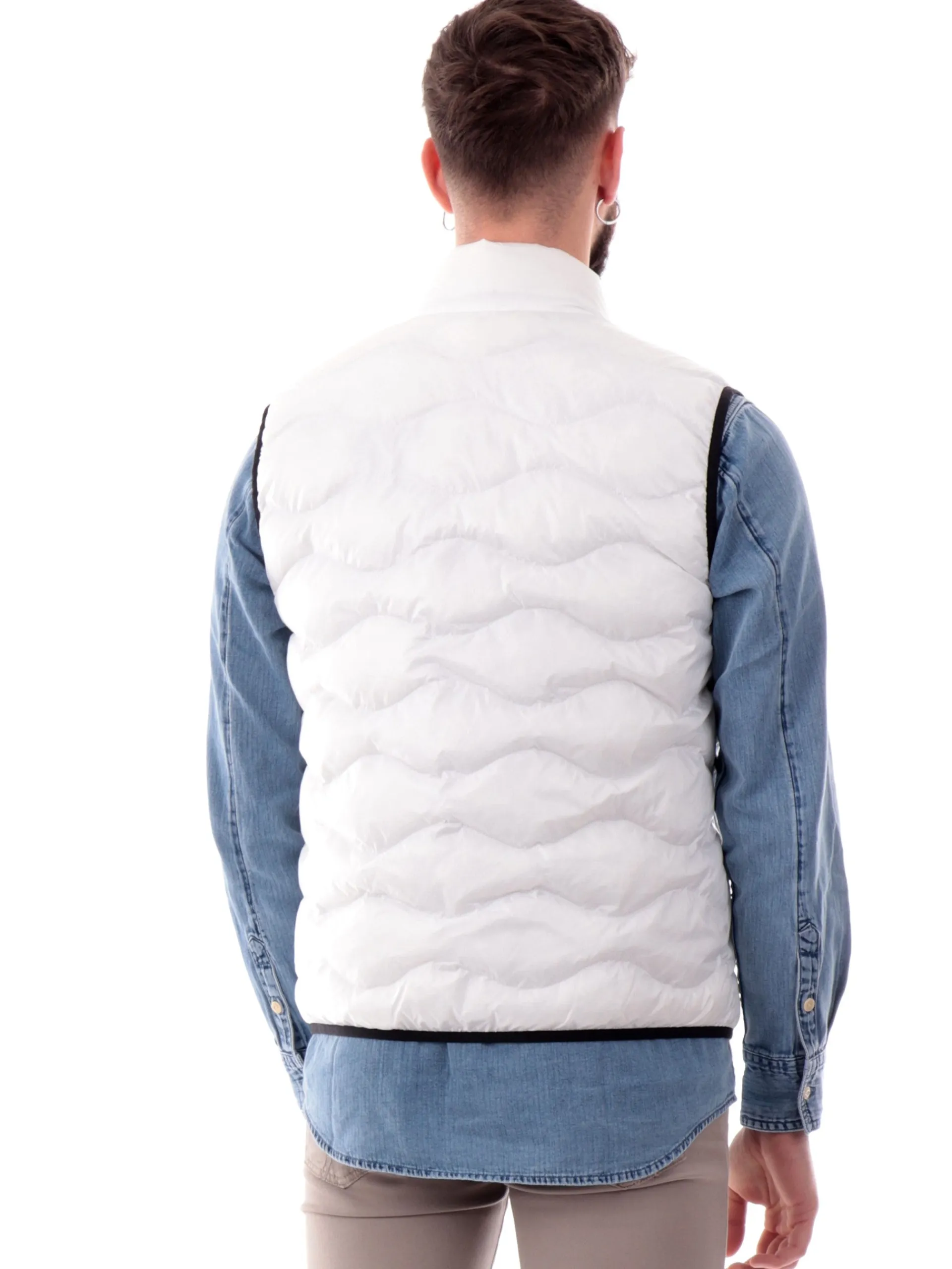 BLAUER Gilet*Gilet a onde bianco da uomo Danny X02230005958100