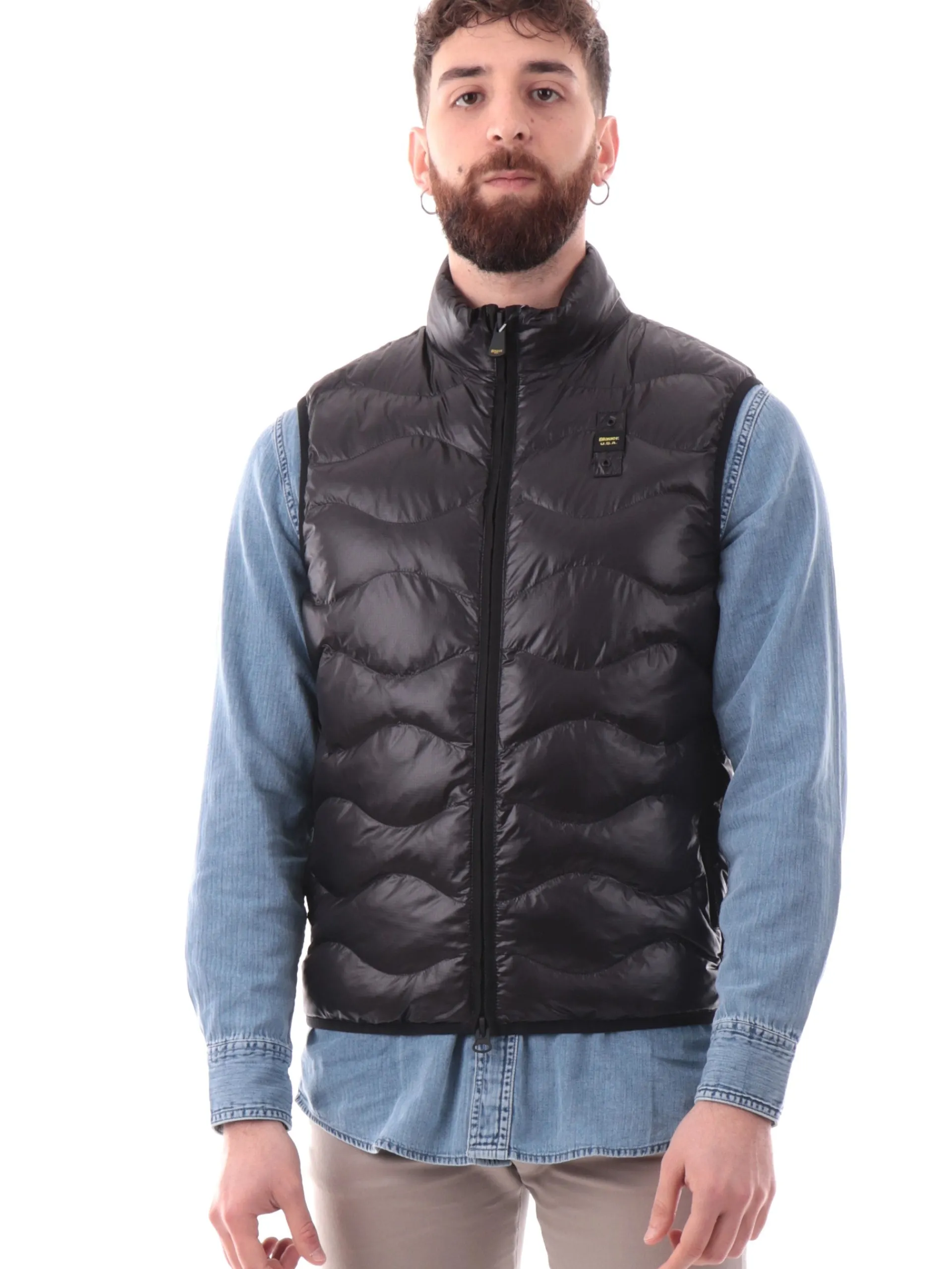 BLAUER Gilet*Gilet a onde Nero da uomo Danny X02230005958