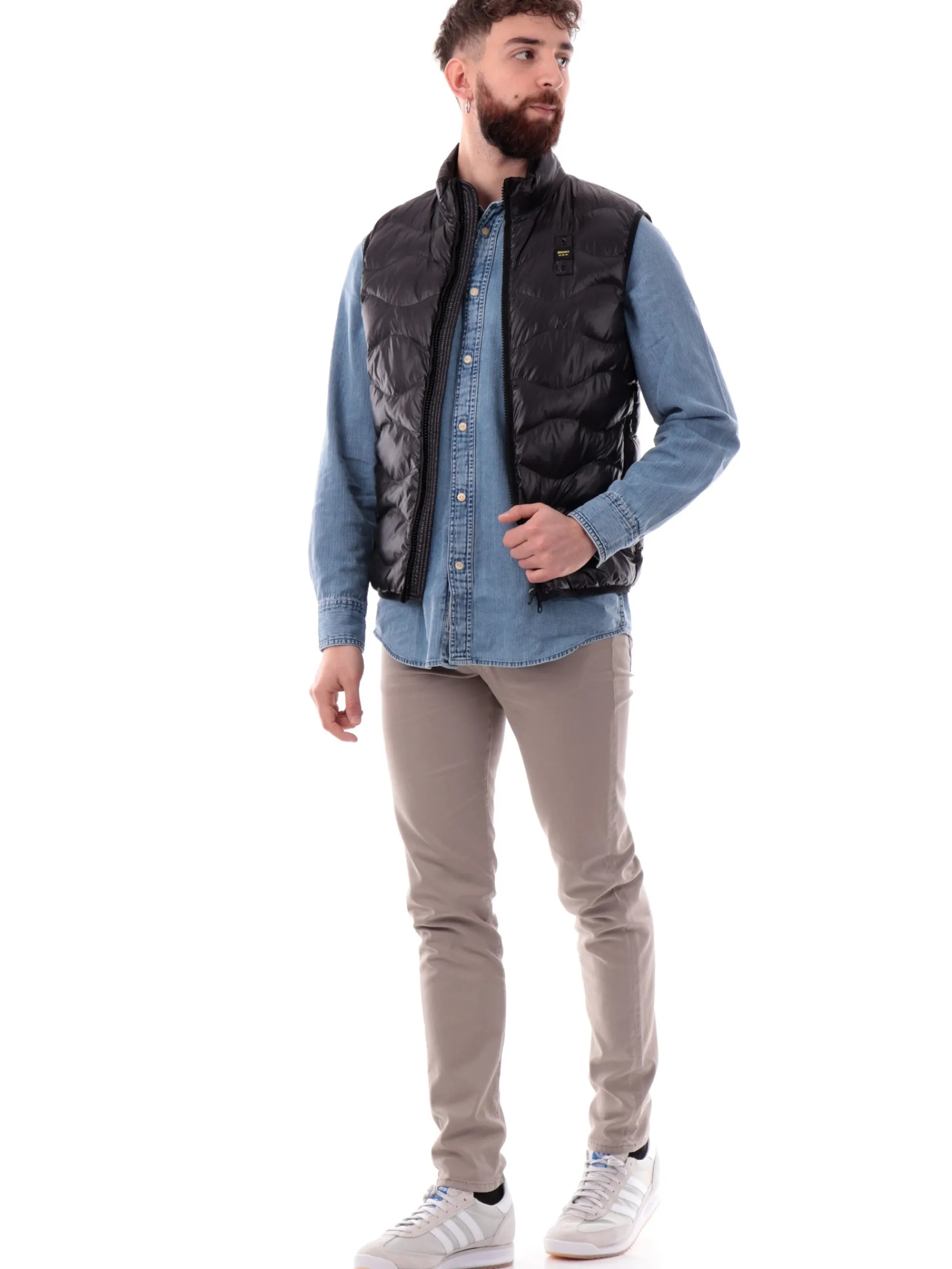 BLAUER Gilet*Gilet a onde Nero da uomo Danny X02230005958