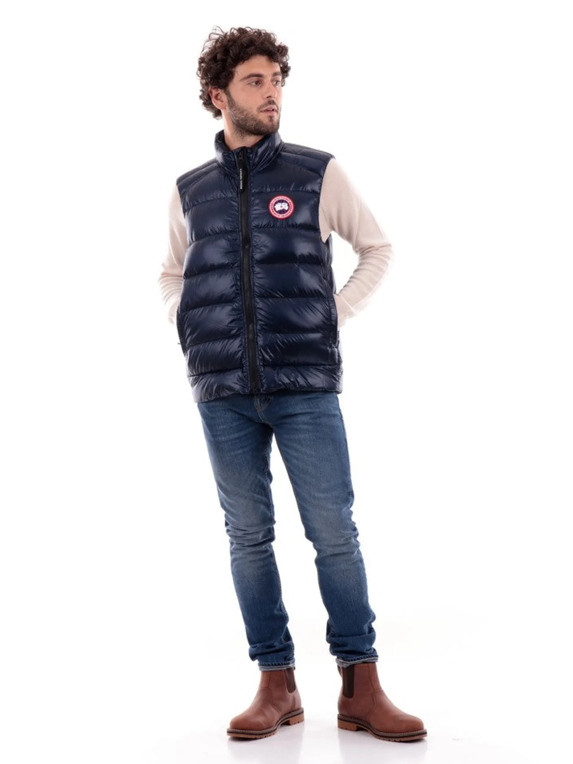 CANADA GOOSE Gilet*Gilet Blu da Uomo Crofton Vest 2229M63