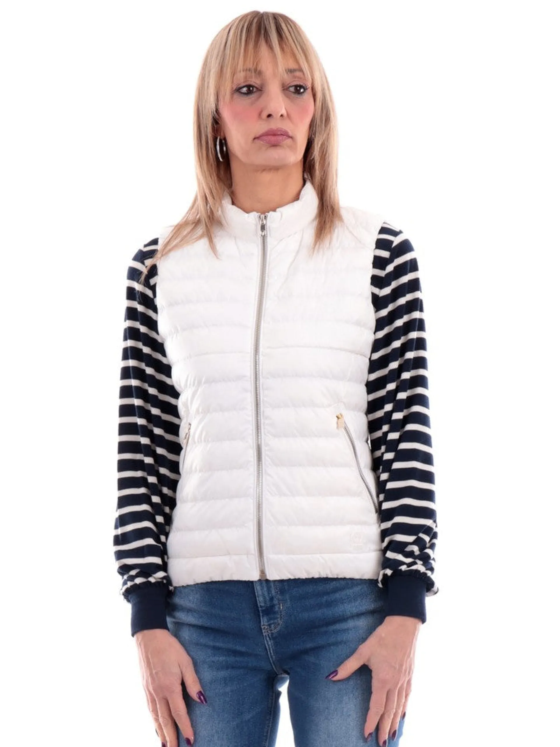 CIESSE Gilet*Gilet Piumini bianco da donna, modello Paprika WV22418P0210D