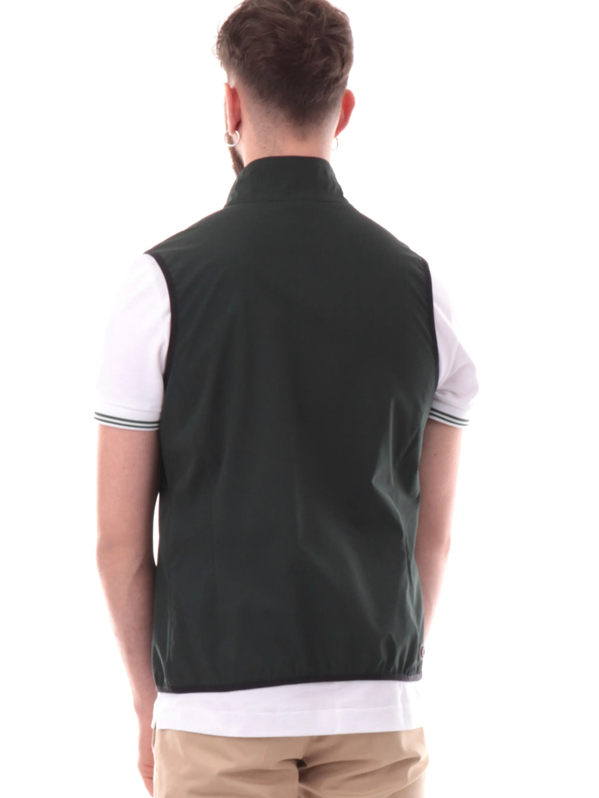 COLMAR Gilet*Gilet verde da uomo tessuto tecnico 1809R6WV