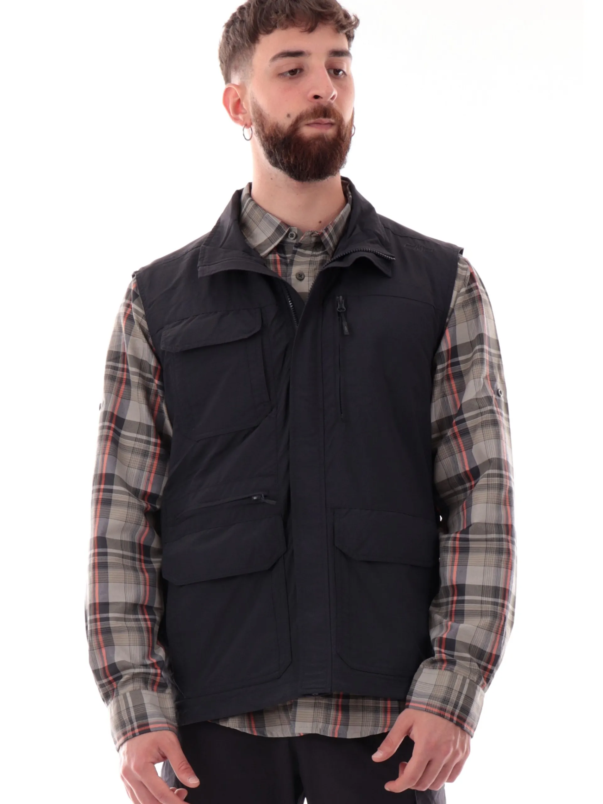 CMP Gilet*Gilet da trekking nero da uomo 30T6657