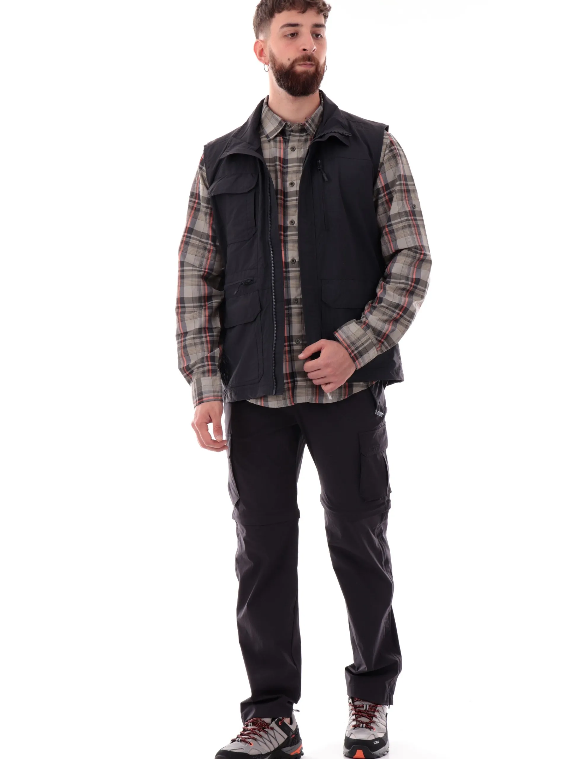 CMP Gilet*Gilet da trekking nero da uomo 30T6657
