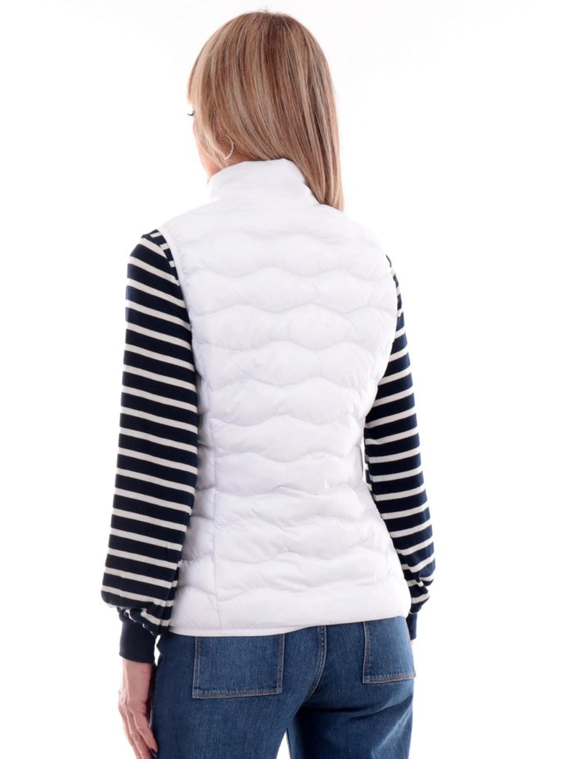 EMPORIO ARMANI 7 Gilet*Gilet Emporio Armani EA7 bianco da donna 8NTQ08TNF8Z
