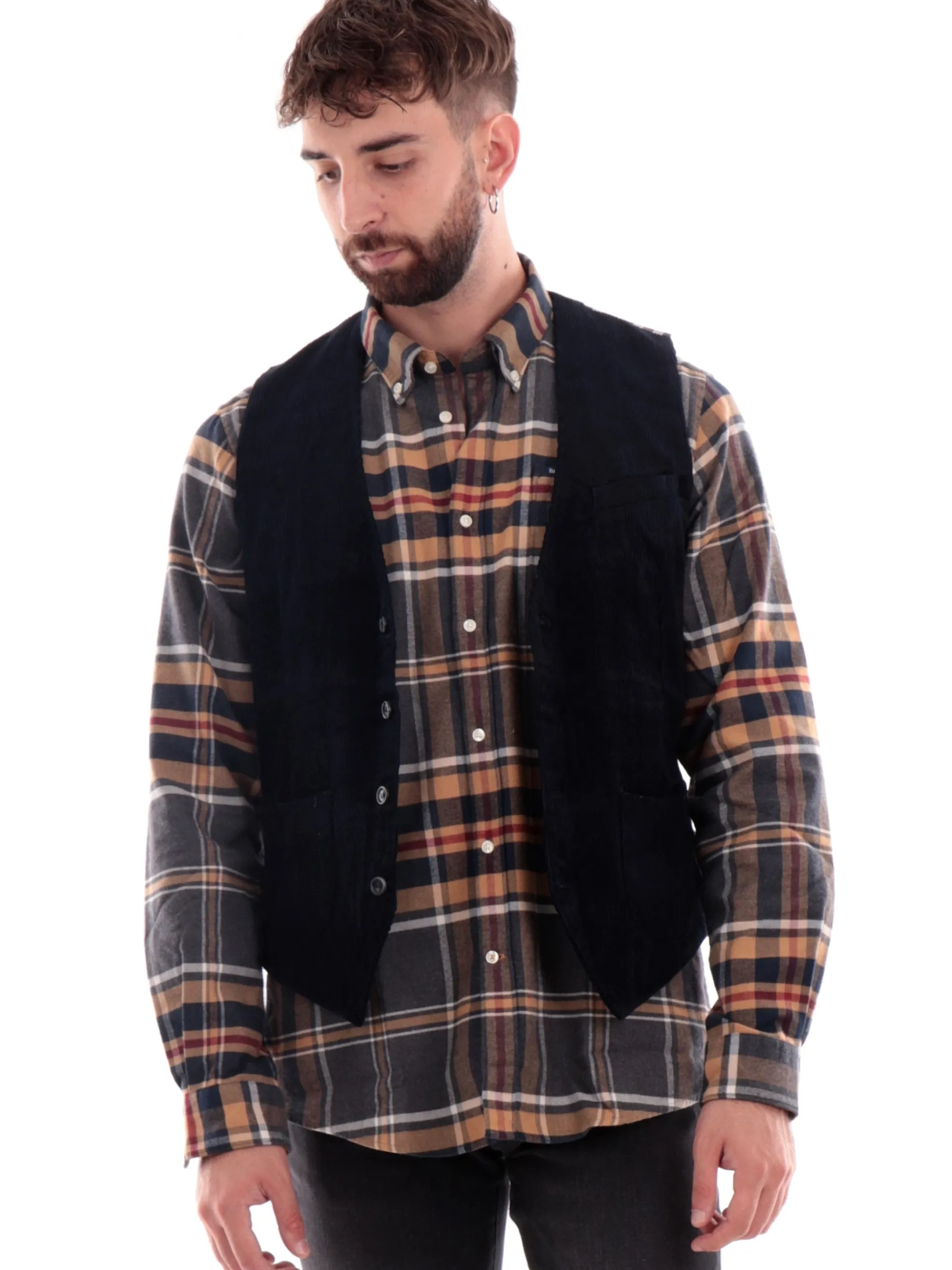 GIANNI LUPO Gilet*Gilet blu navy da uomo elegante GL5159BD
